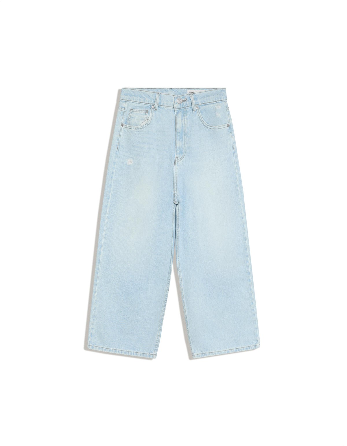 버쉬카 크롭 와이드핏 데님 팬츠 4538/220 LIGHT BLUE