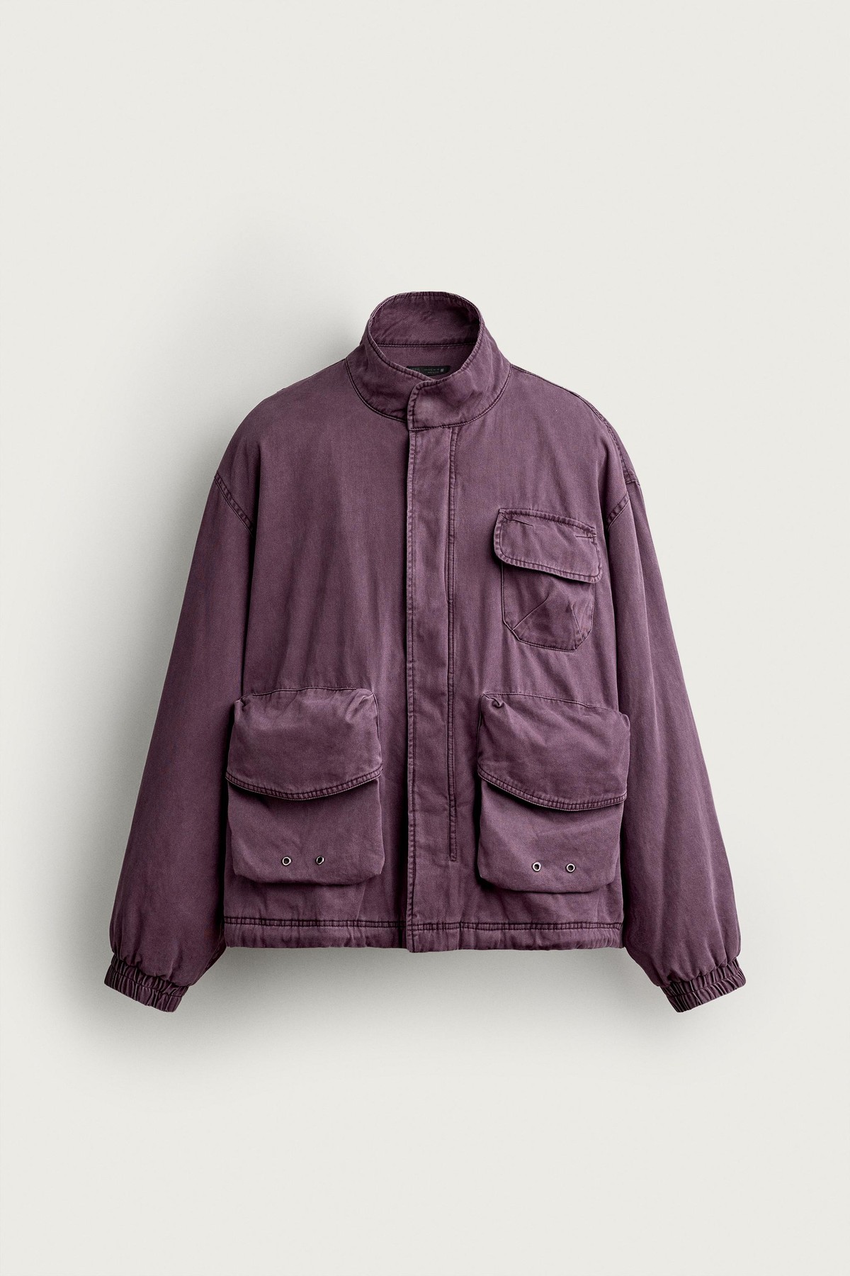 자라 박시핏 워시드 포켓 자켓 5320/809/611 PURPLE