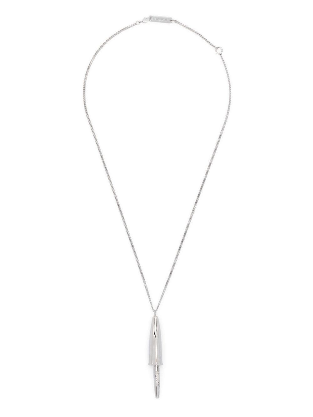 앰부쉬 Pen charm 목걸이 남성 화이트 23FW BMOB139F23BRA0017200