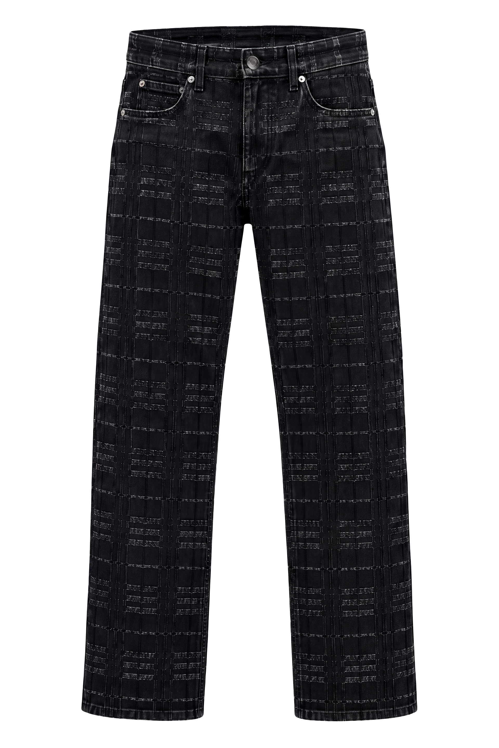 버버리 leg check fabric 진 스트레이트 남성 블랙 26FW 8134551179281C1462