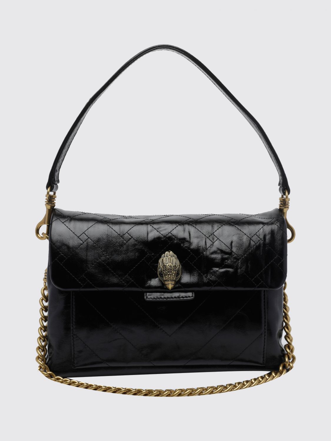 쿨트 제젤 런던 Borsa a spalla grande pelle di vitello con manico amovibile 숄더백 여성 블랙 26FW 5851700019BLACK