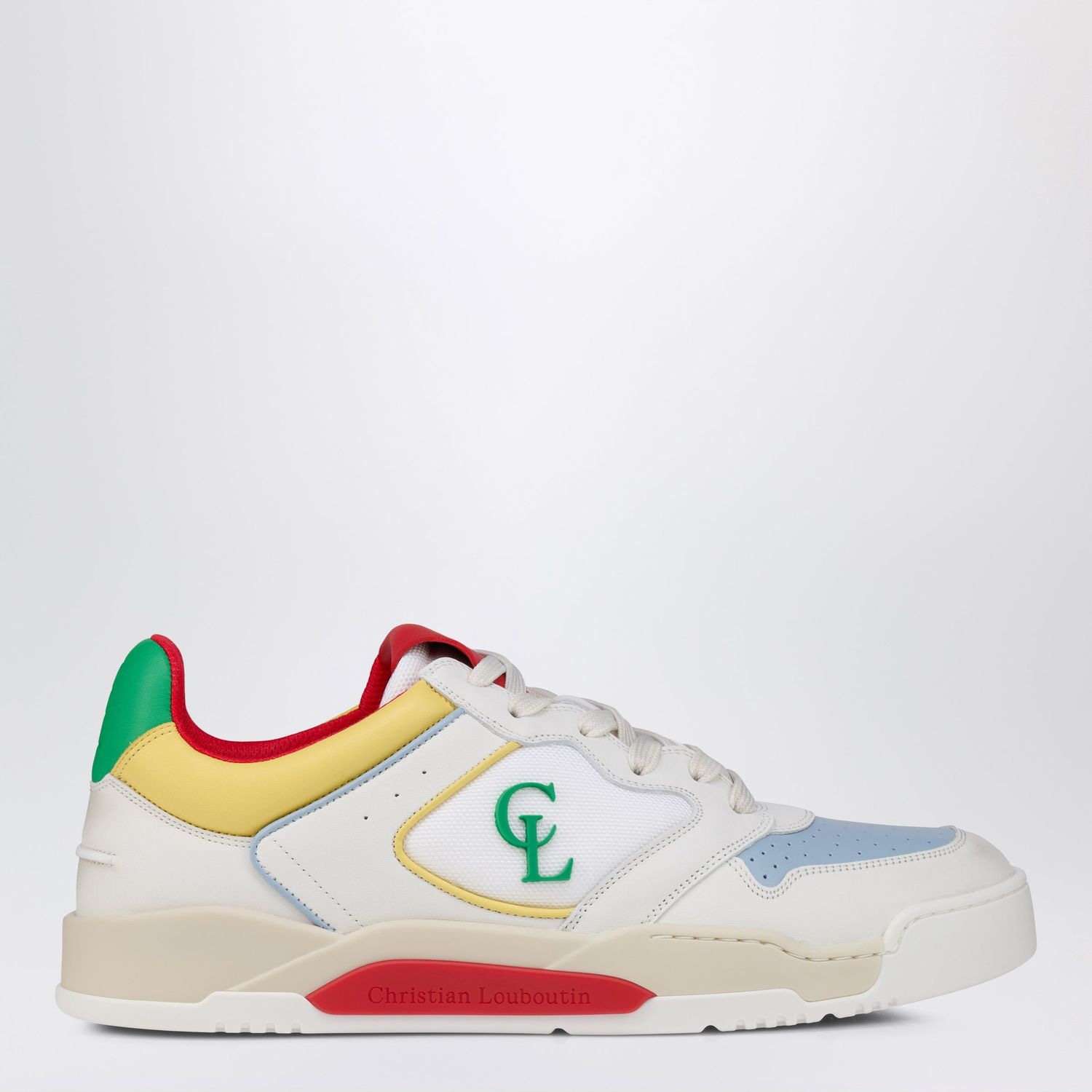 크리스찬 루부탱 로우탑 스니커즈 남성 화이트 26FW 3260787LEW146