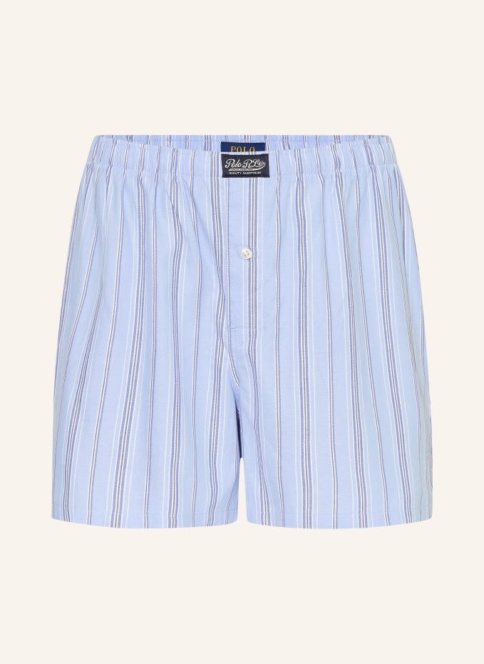폴로 랄프 로렌 Woven boxer shorts 숏팬츠 남성 블루 100324862917000