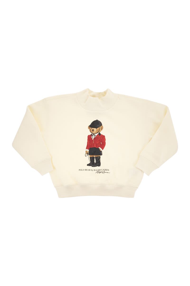 폴로 랄프 로렌 Bear high-neck 니트 여아 화이트 26FW 312B28482001