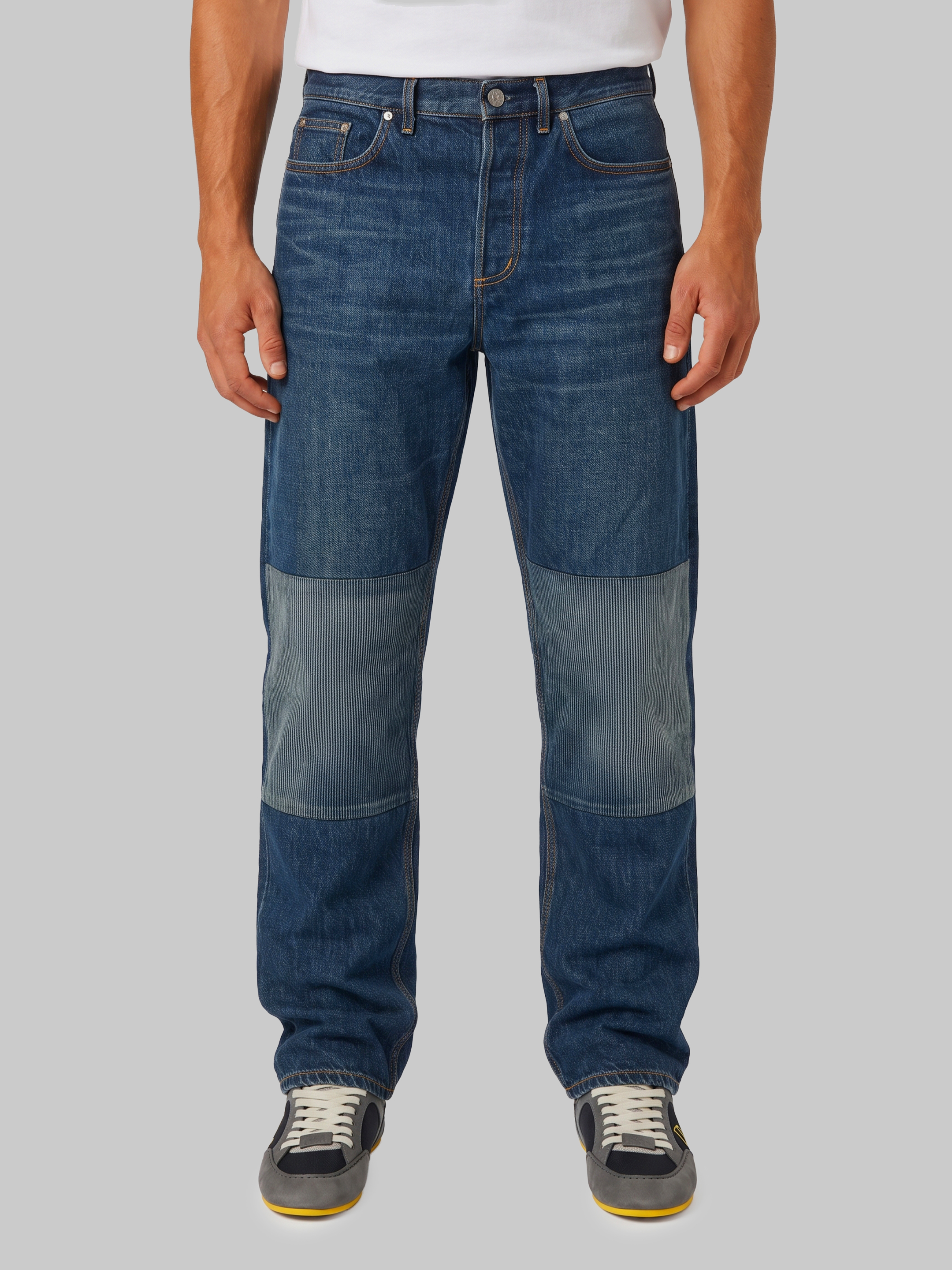 디올 Regular-fit long 진 데님 팬츠 남성 블루 713D002D3N47585