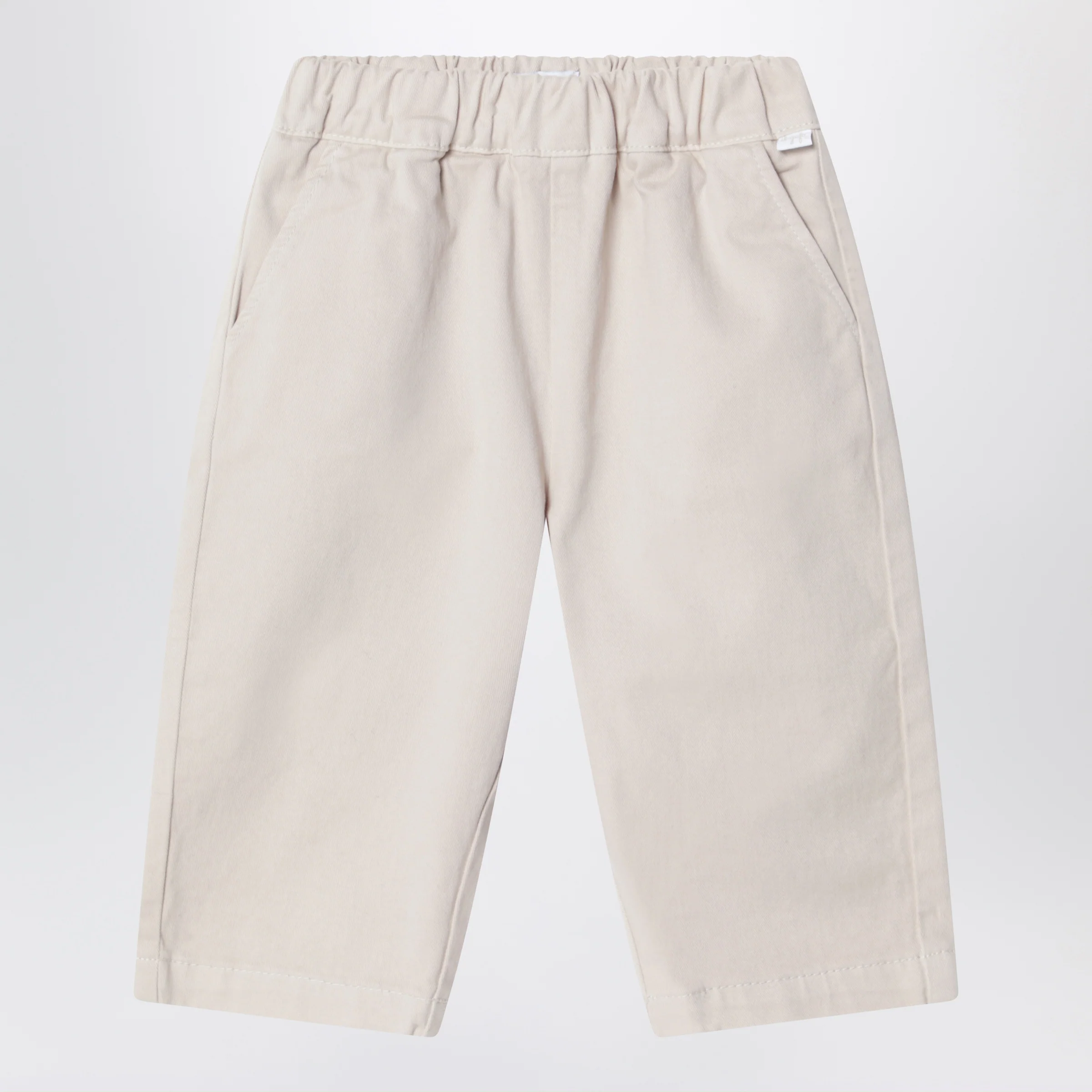 일 구포 Light elasticated waist 코튼 팬츠 남아 화이트 26FW A26GPL0010C6072CO112