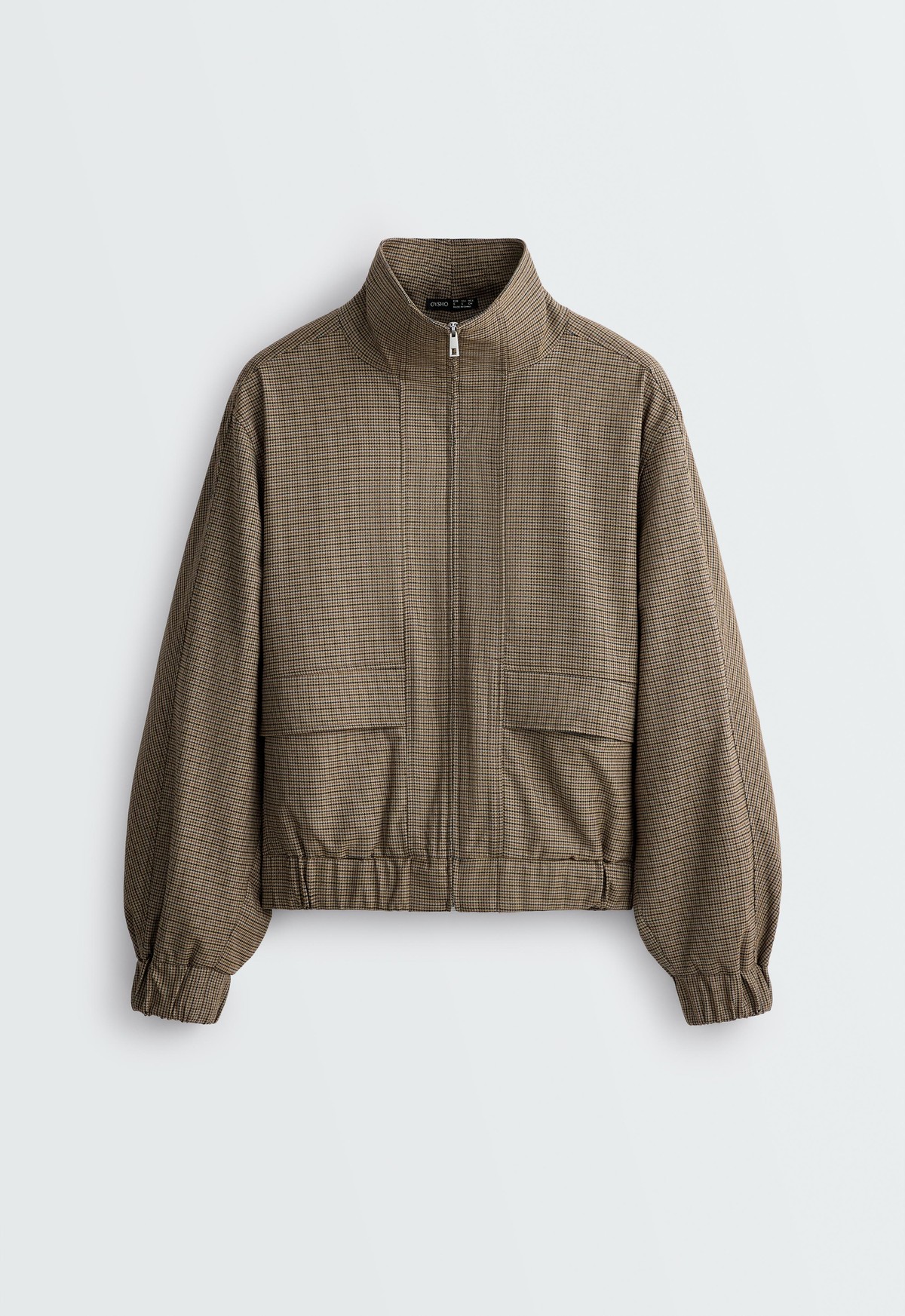 오이쇼 하운드투스 하이넥 지퍼 자켓 6405/617/724 BROWN MELANGE
