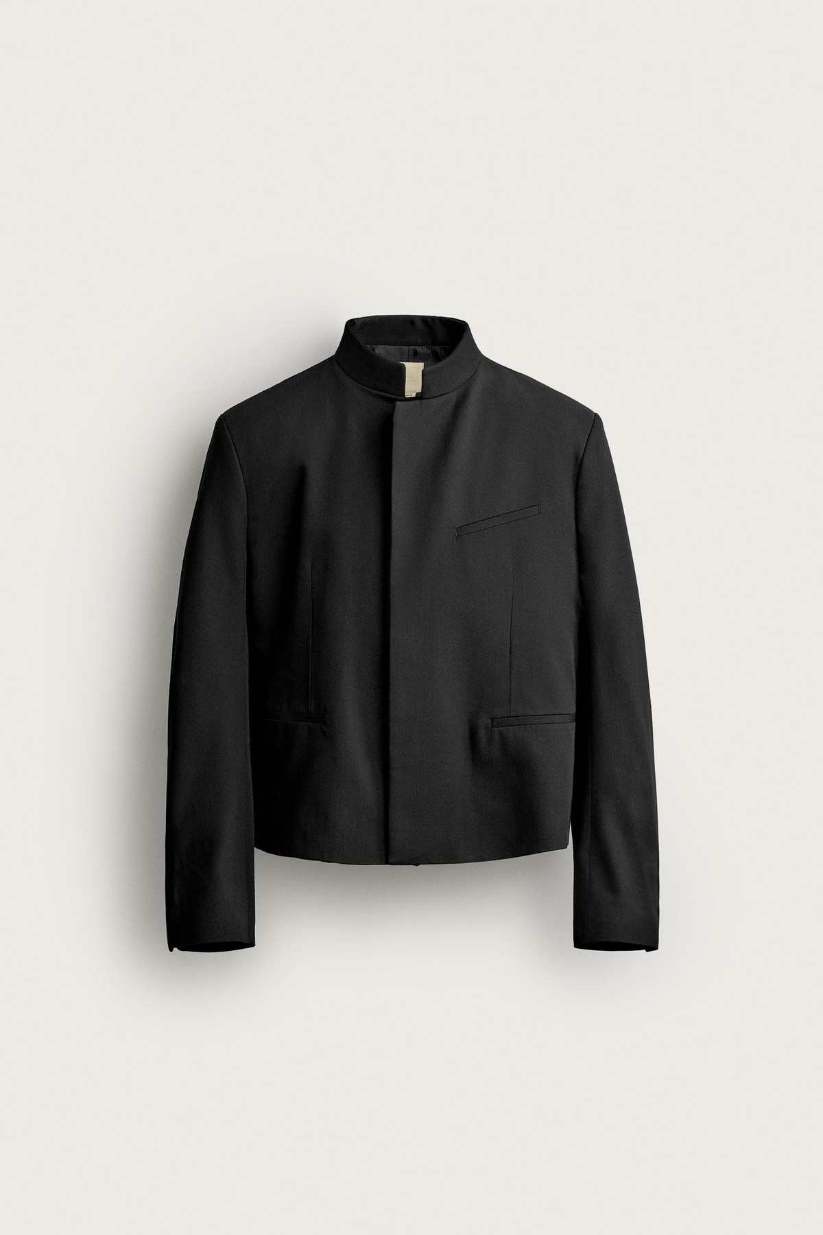 자라 크롭핏 웰트 포켓 블레이저 4500/675/800 BLACK