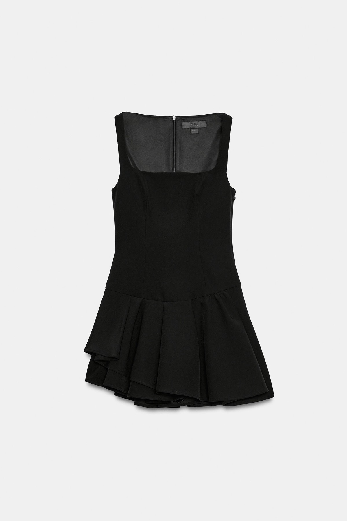 자라 민소매 러플 미니 원피스 7890/777/800 BLACK