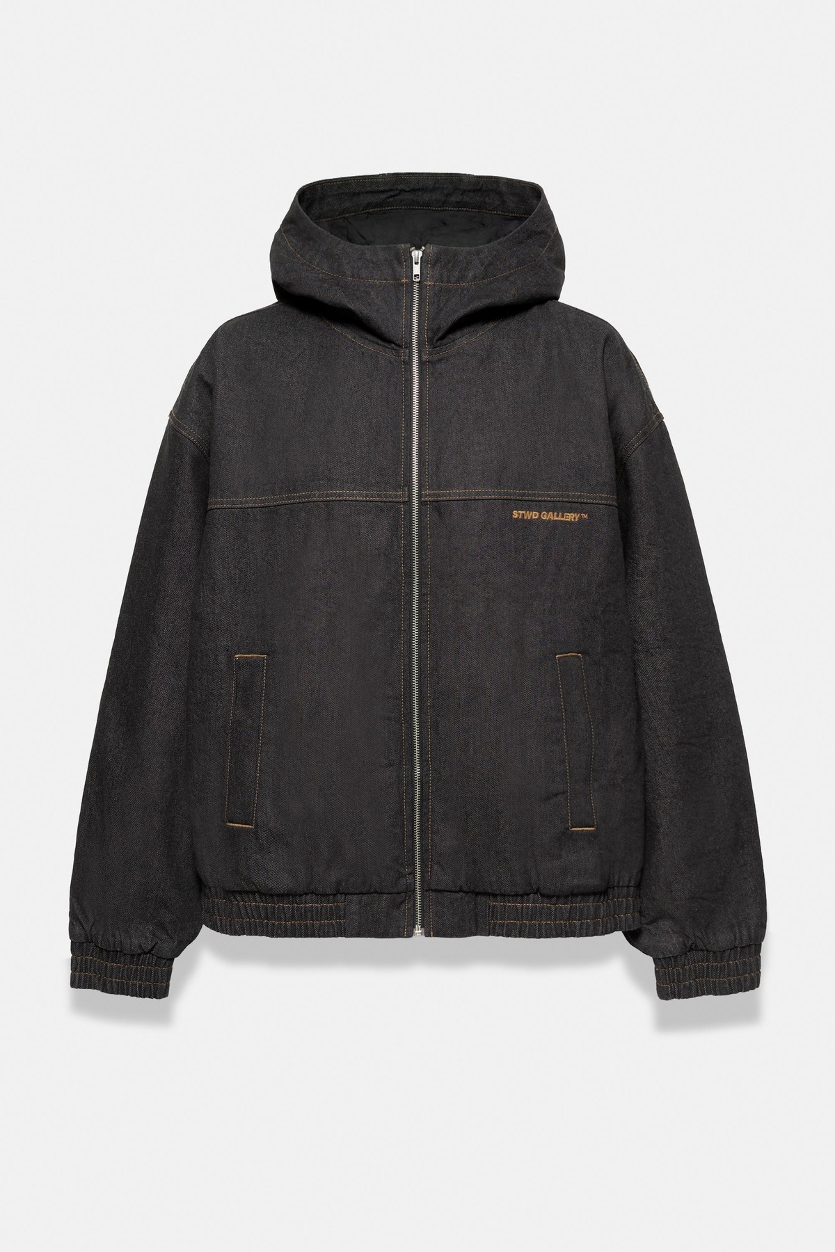 풀앤베어 오버사이즈 후드 데님 집업 자켓 7721/560 NAVY