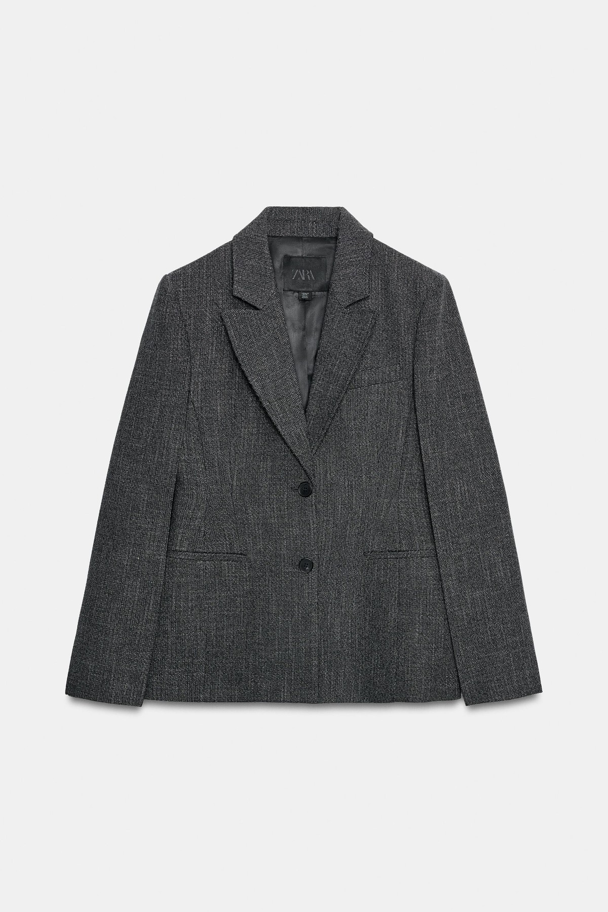 자라 슬림핏 페플럼 테일러드 블레이저 7315/833/922 DARK GREY