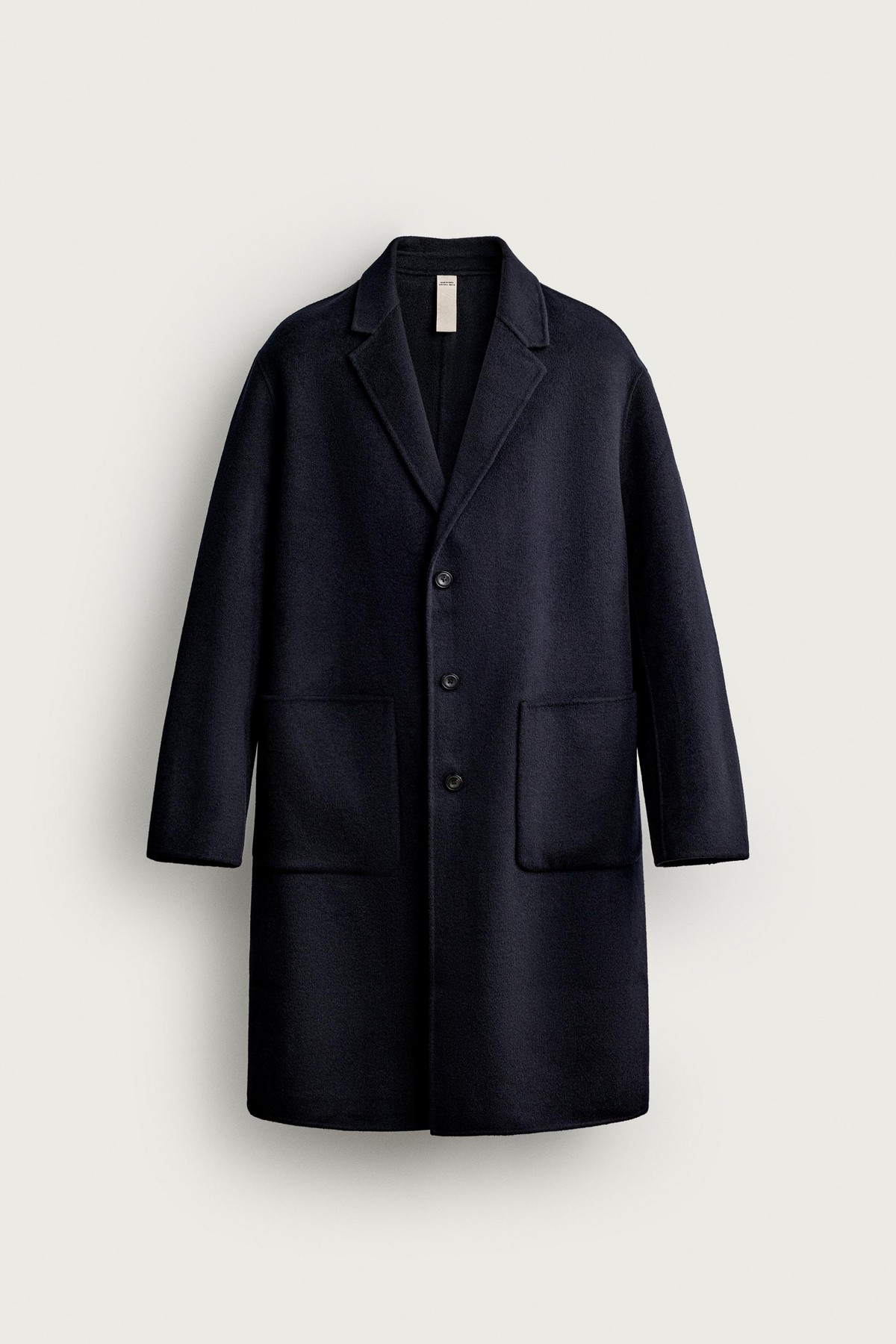 자라 더블페이스 울 혼방 싱글 코트 5854/420/401 NAVY BLUE