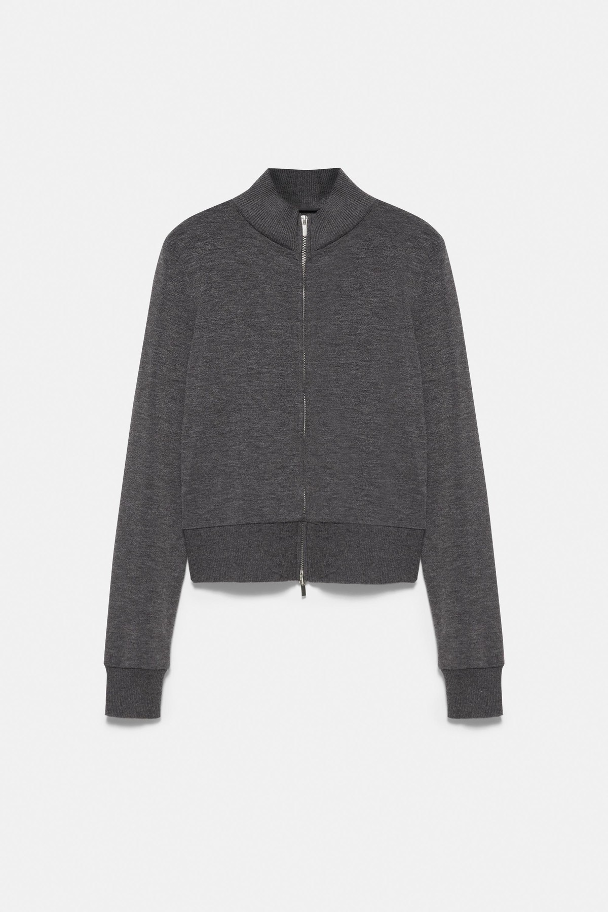 풀앤베어 소프트 하이넥 지퍼 가디건 7563/319 DARK ANTHRACITE