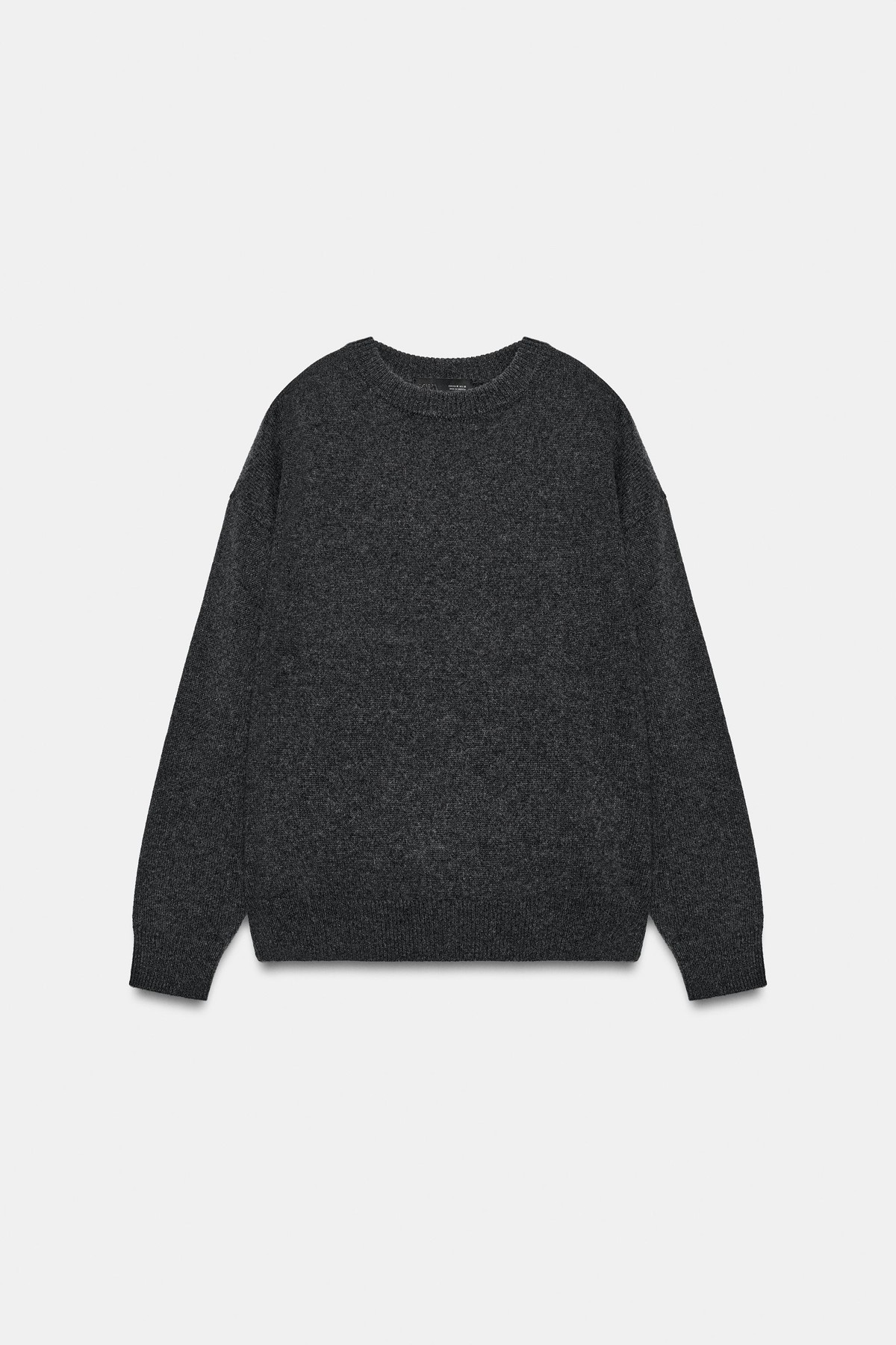 자라 캐시미어 오버핏 니트 스웨터 9598/208/807 ANTHRACITE GREY