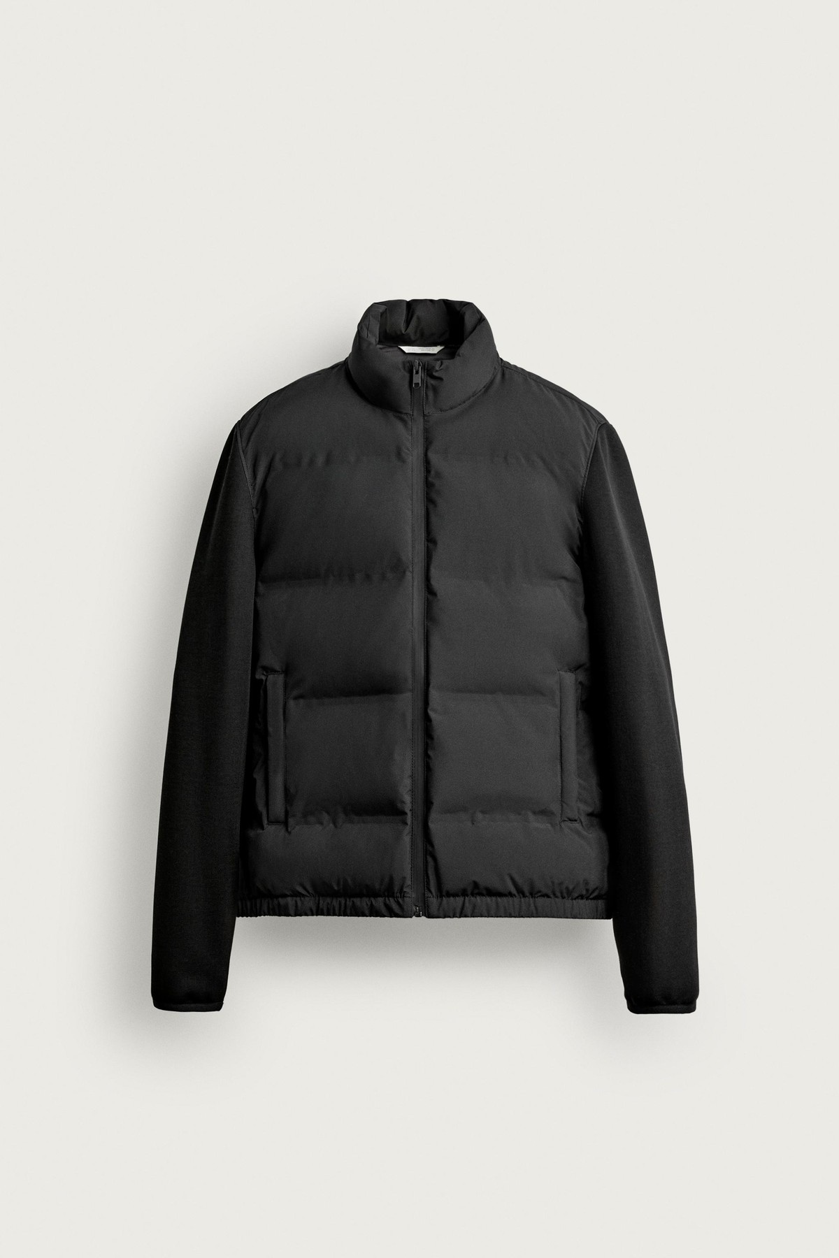 자라 하이넥 집업 숏 패딩 자켓 6096/800/800 BLACK