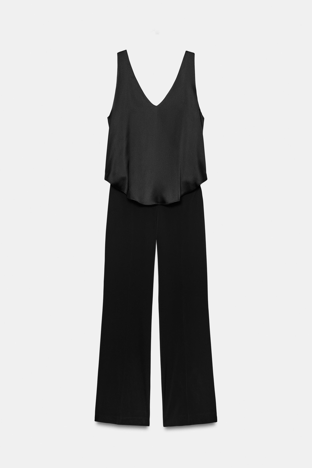 자라 콤비 벨트 V넥 민소매 점프수트 8466/782/800 BLACK