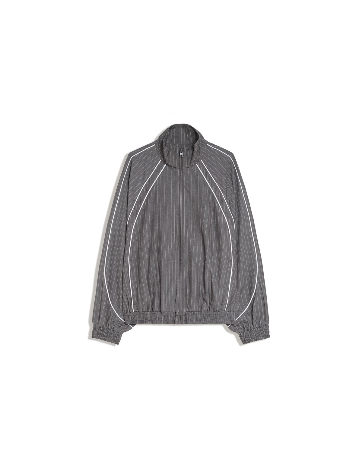 버쉬카 스트라이프 파이핑 집업 자켓 3972/662 DARK GREY