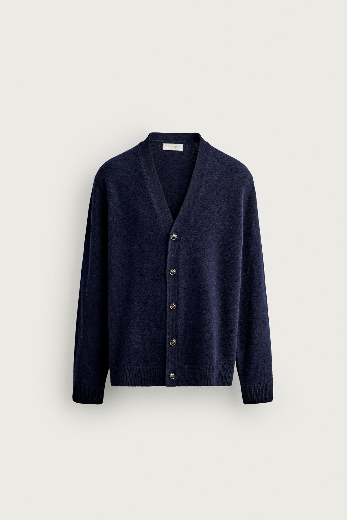 자라 울 혼방 레귤러핏 브이넥 가디건 2893/340/401 NAVY BLUE