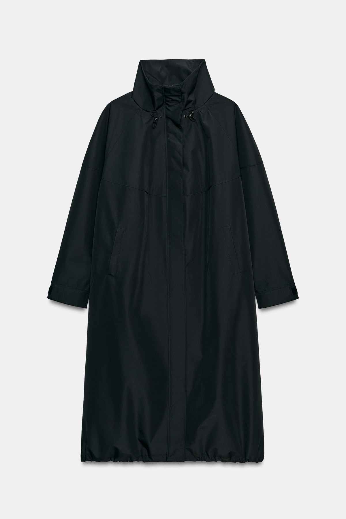 자라 발수 방풍 테크니컬 롱 자켓 5854/725/800 BLACK