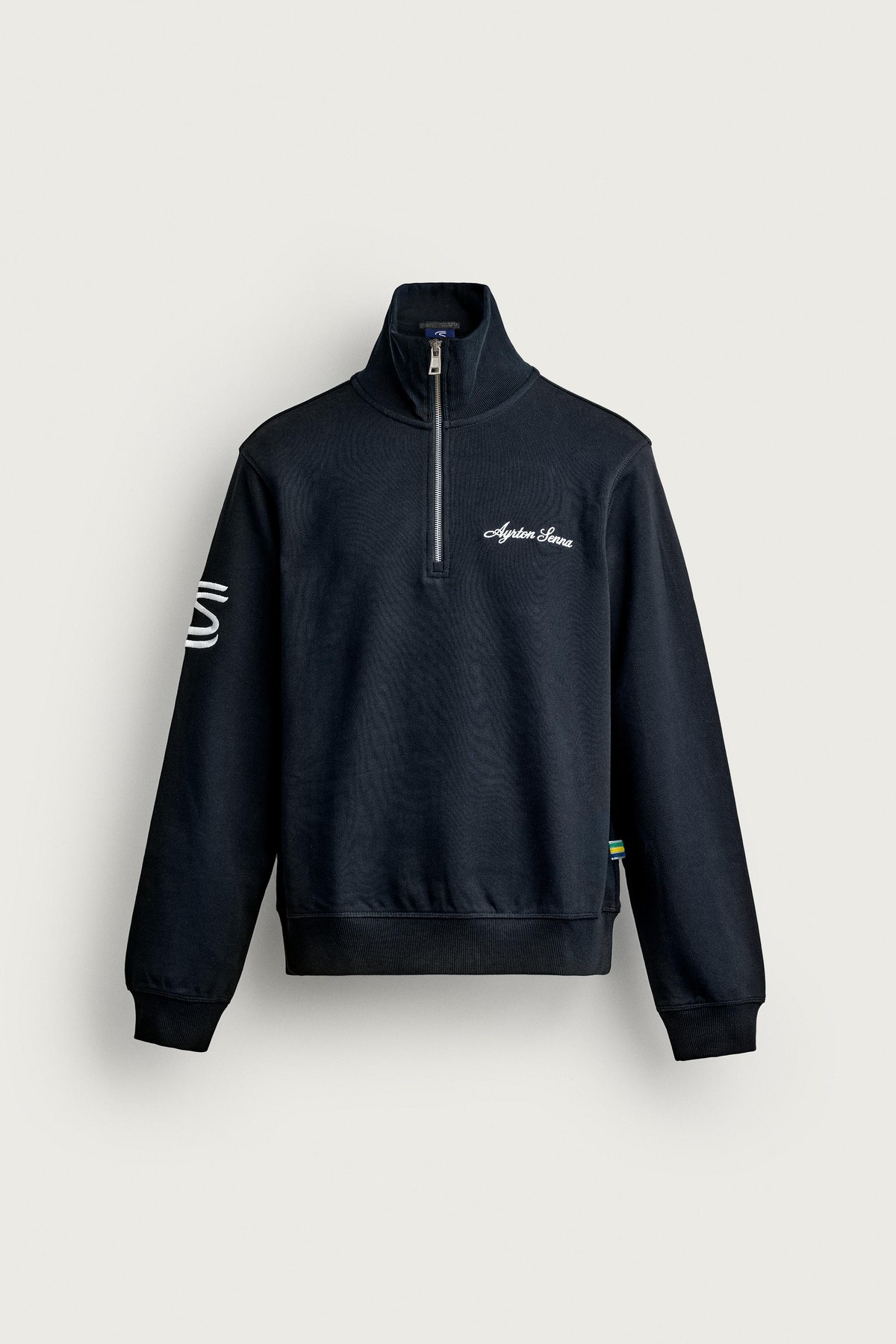 자라 아일톤 세나 쿼터집 맨투맨 3443/356/401 NAVY BLUE