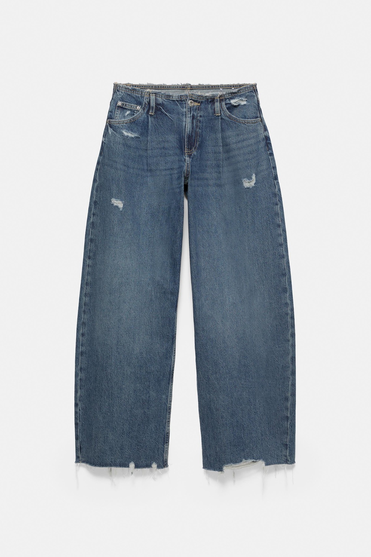 풀앤베어 디스트로이드 배기 청바지 7662/311 MEDIUM BLUE
