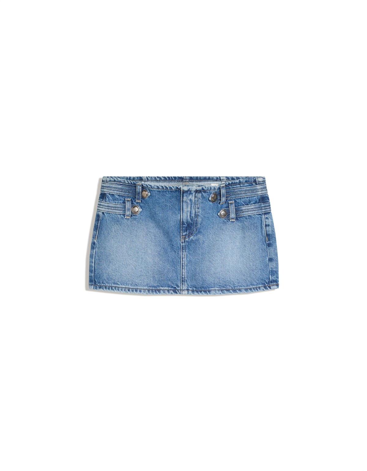 버쉬카 로우라이즈 데님 미니 스커트 2796/290 LIGHT BLUE