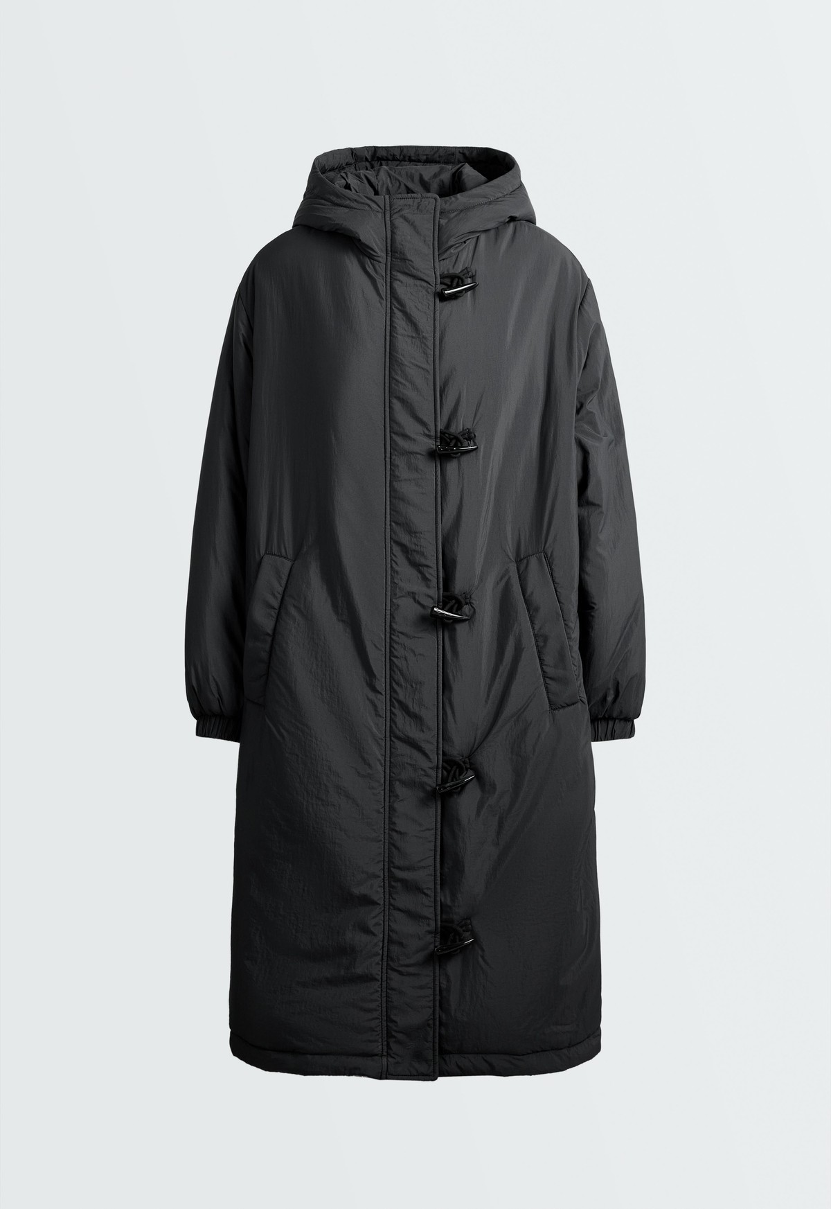 오이쇼 토글 버튼 후드 롱 패딩 코트 6429/749/200 ANTHRACITE