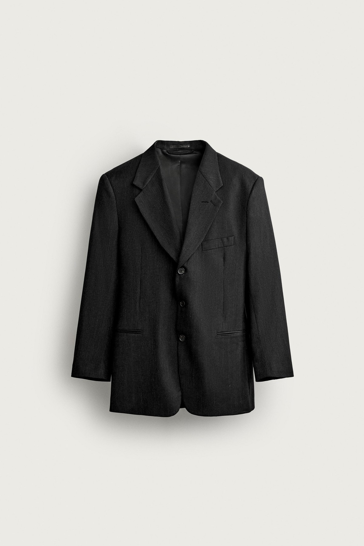 자라 스트라이프 수트 블레이저 4694/274/800 BLACK