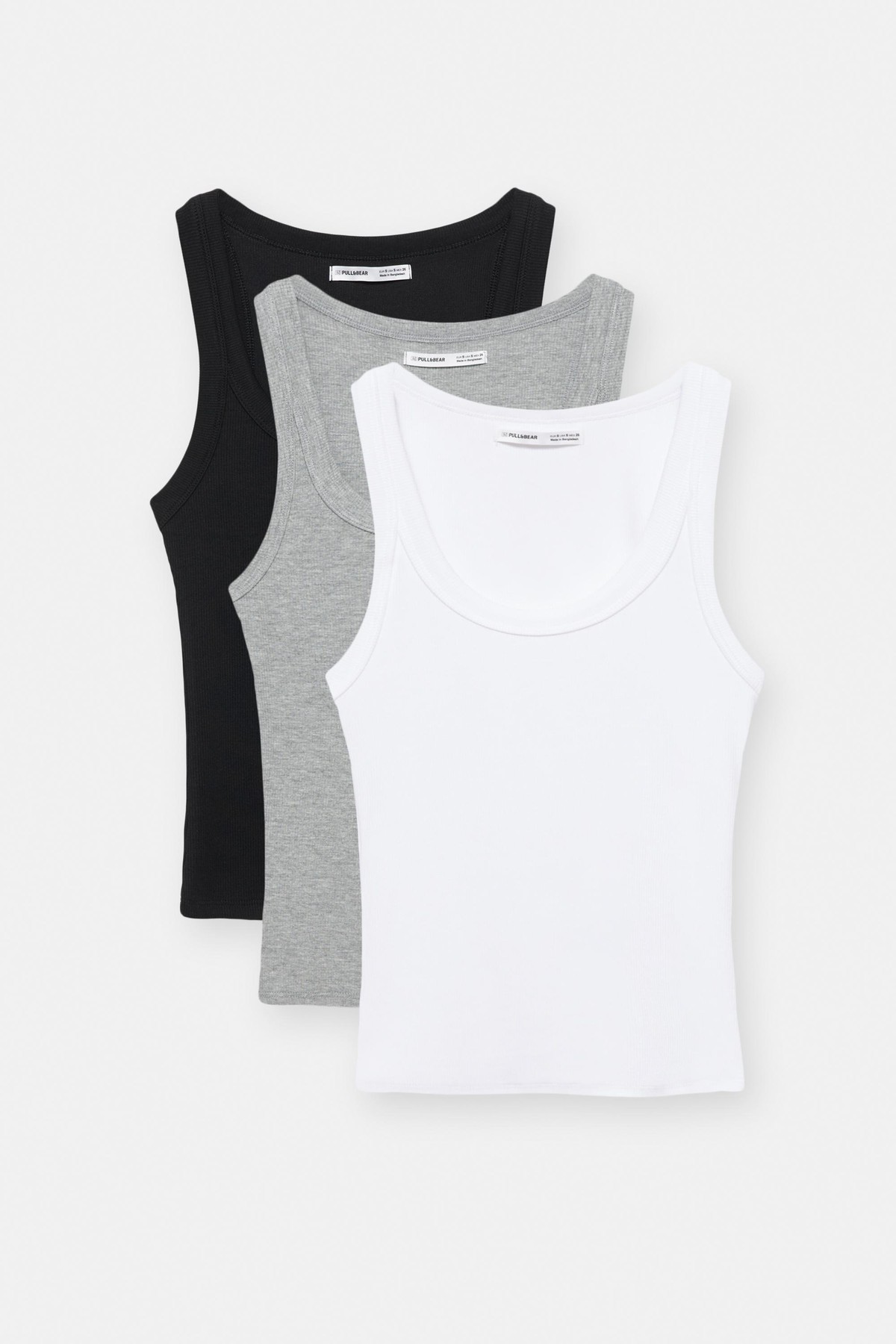 풀앤베어 베이직 민소매 탱크탑 3팩 3230/413 GREY MARL