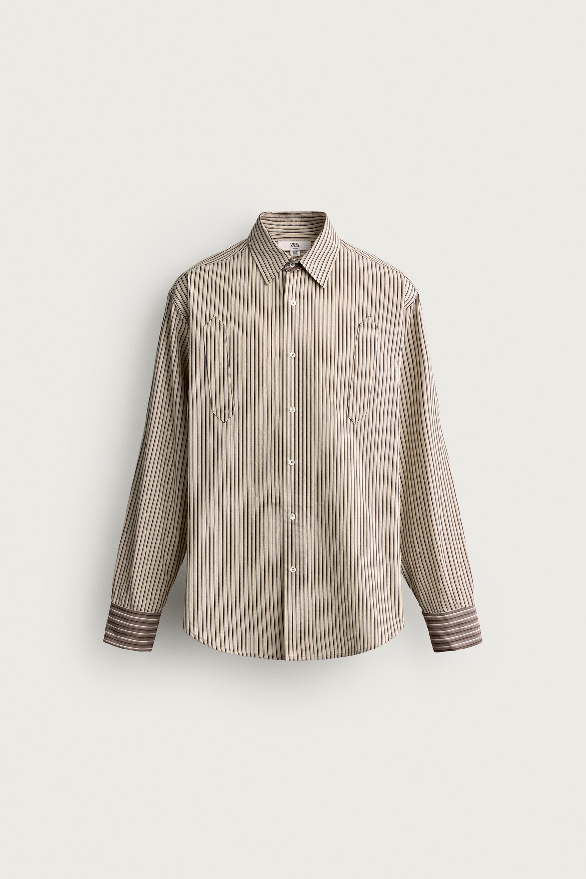 자라 릴렉스핏 스트라이프 코튼 긴팔 셔츠 6040/903/104 STRIPED