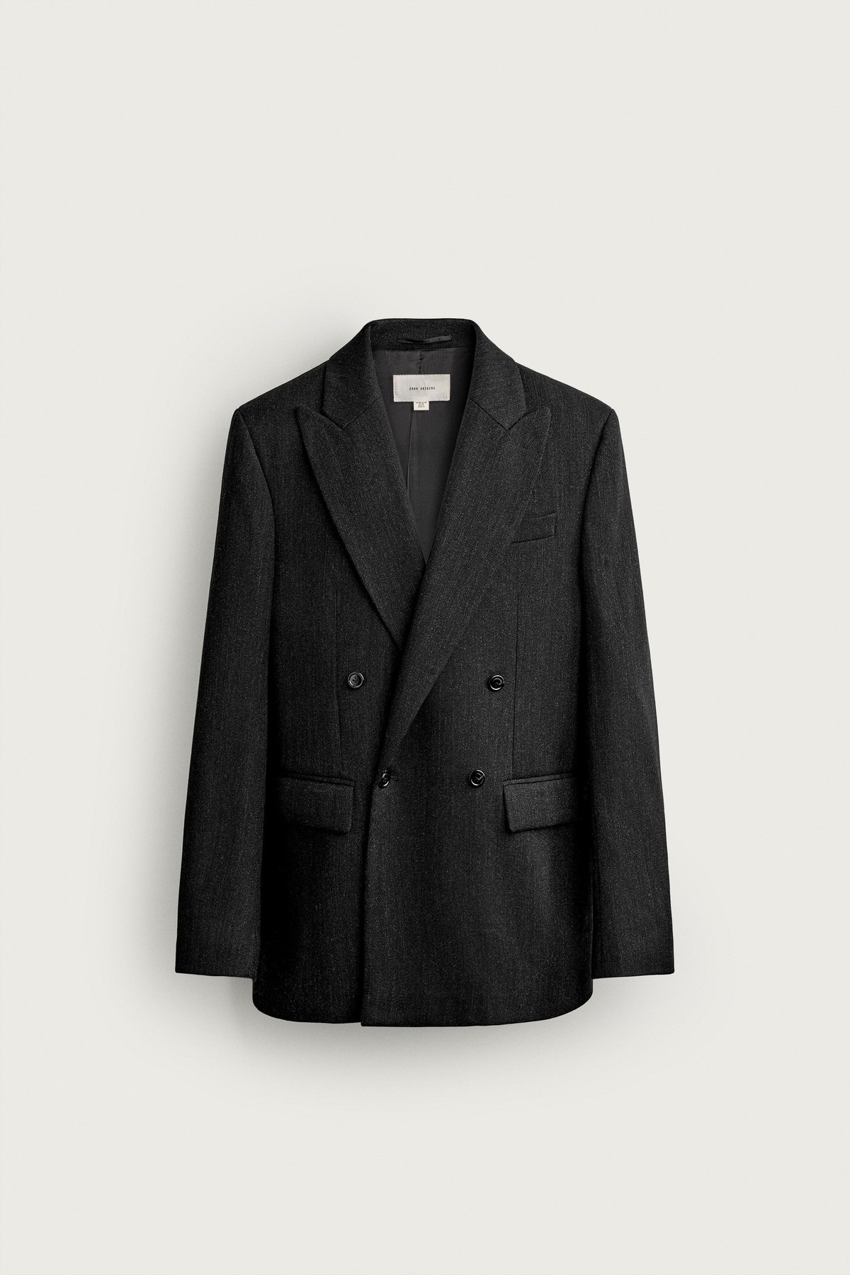자라 울 100% 테일러드 블레이저 1300/635/803 GREY MARL