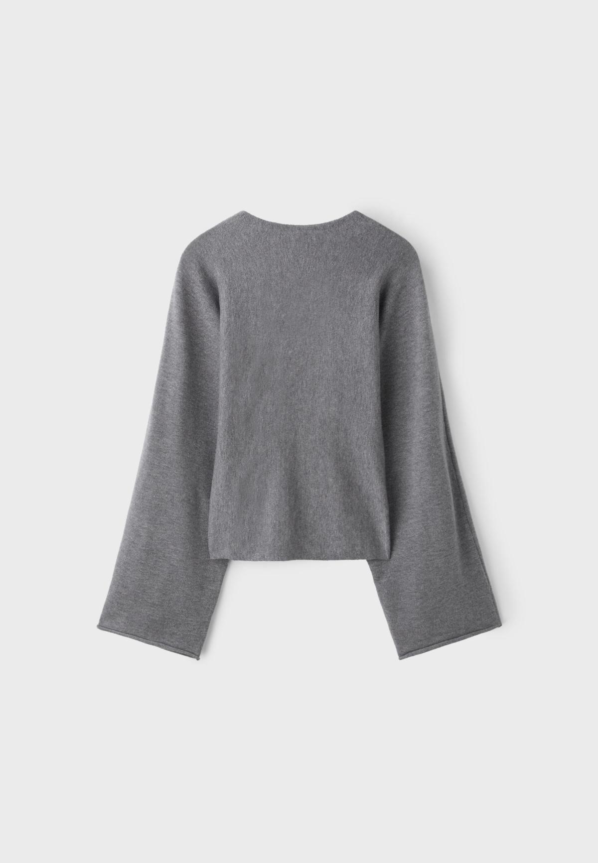 스트라디바리우스 기모노 소매 니트 스웨터 5005/702/250 CHARCOAL GREY