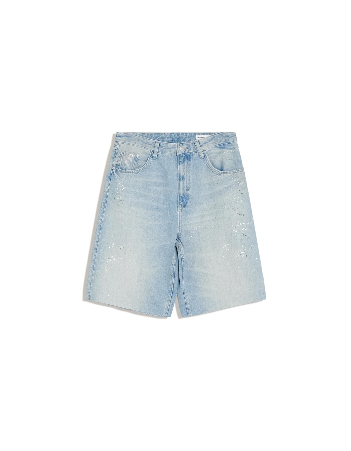버쉬카 슈퍼 배기 데님 버뮤다 반바지 4695/290 LIGHT BLUE