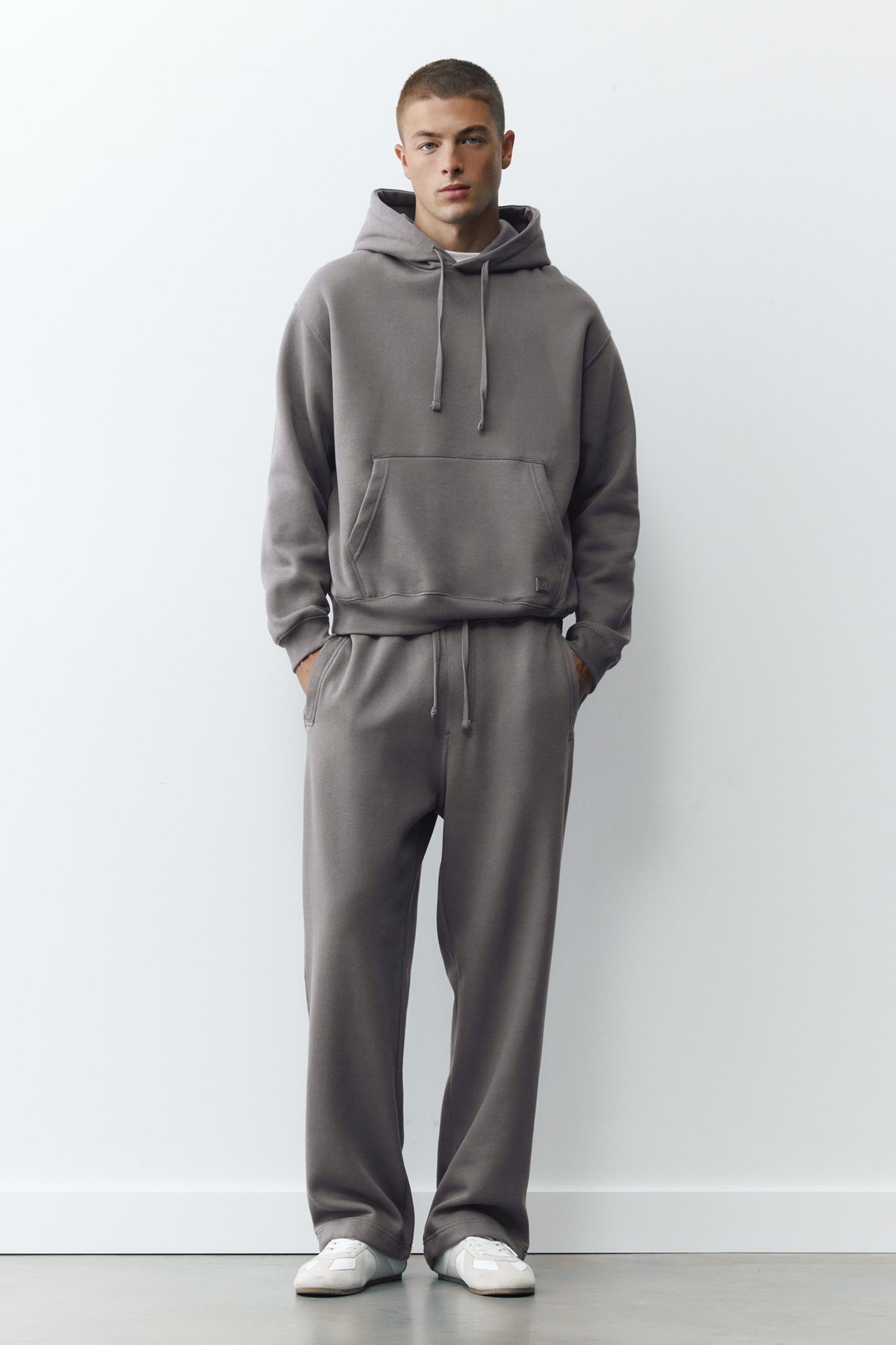 풀앤베어 후드 조거 트레이닝 셋업 7551/908 ANTHRACITE GREY