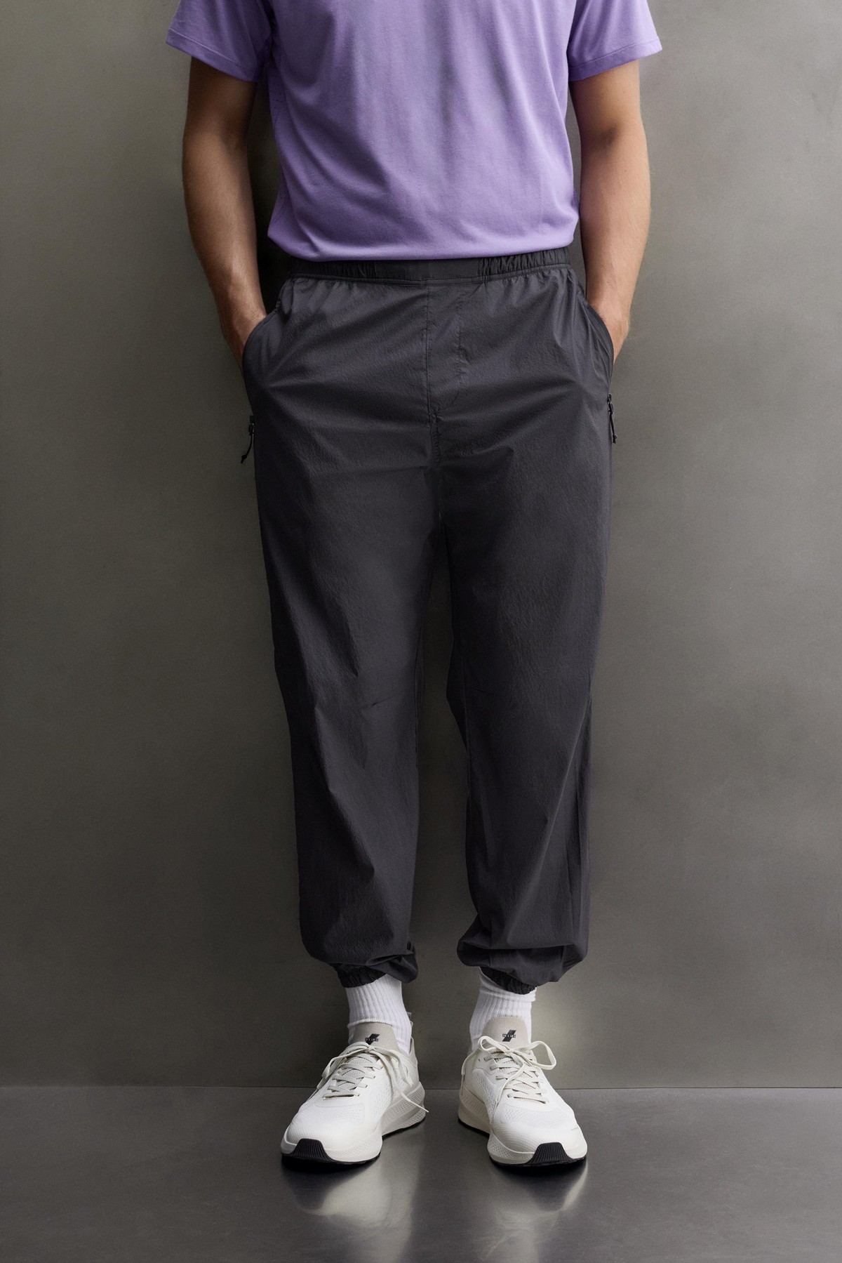 자라 테크니컬 텍스처 조거 팬츠 6096/304/485 BLUE / GREY