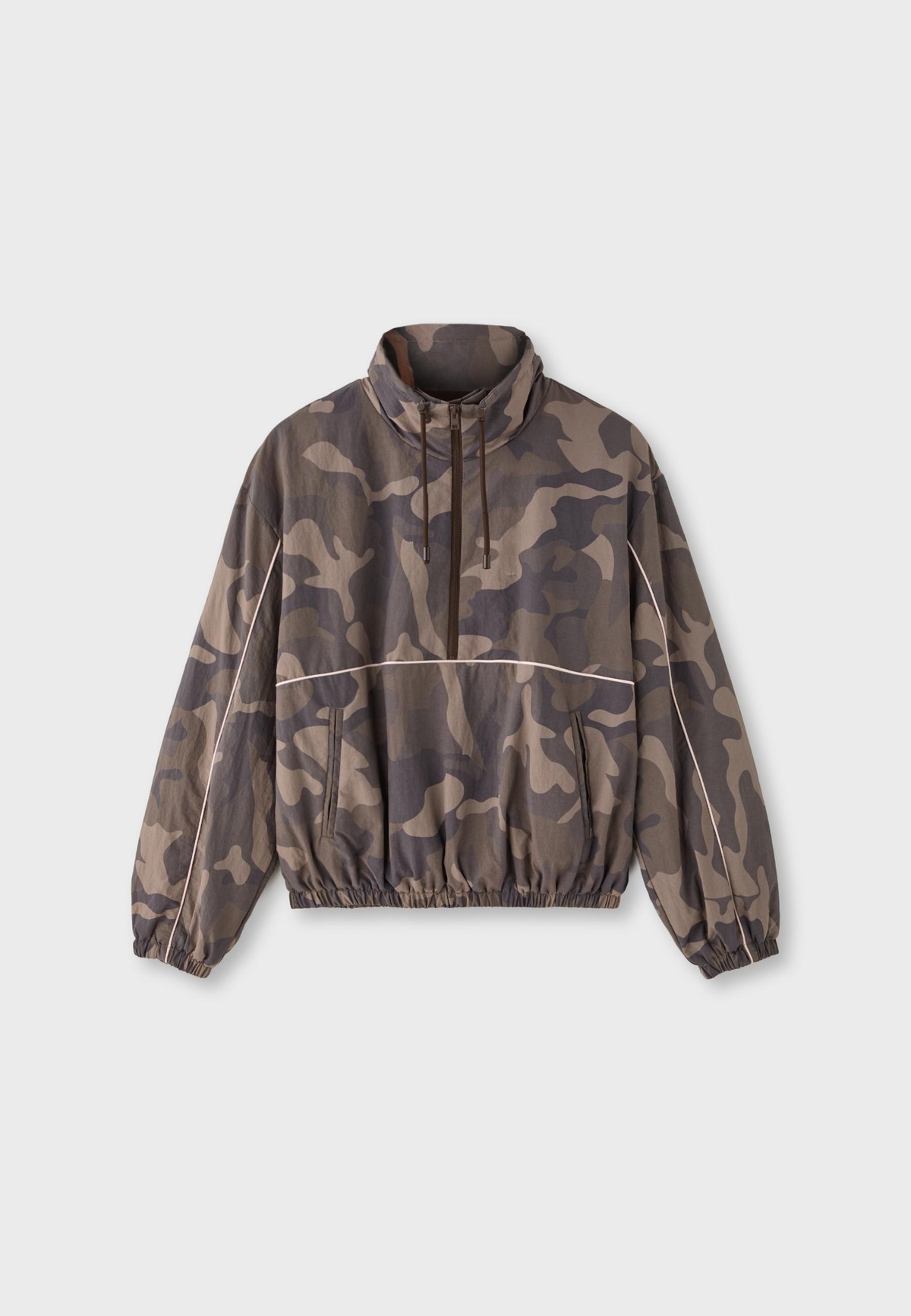 스트라디바리우스 테크니컬 하이넥 바람막이 자켓 8685/298/400 BROWN