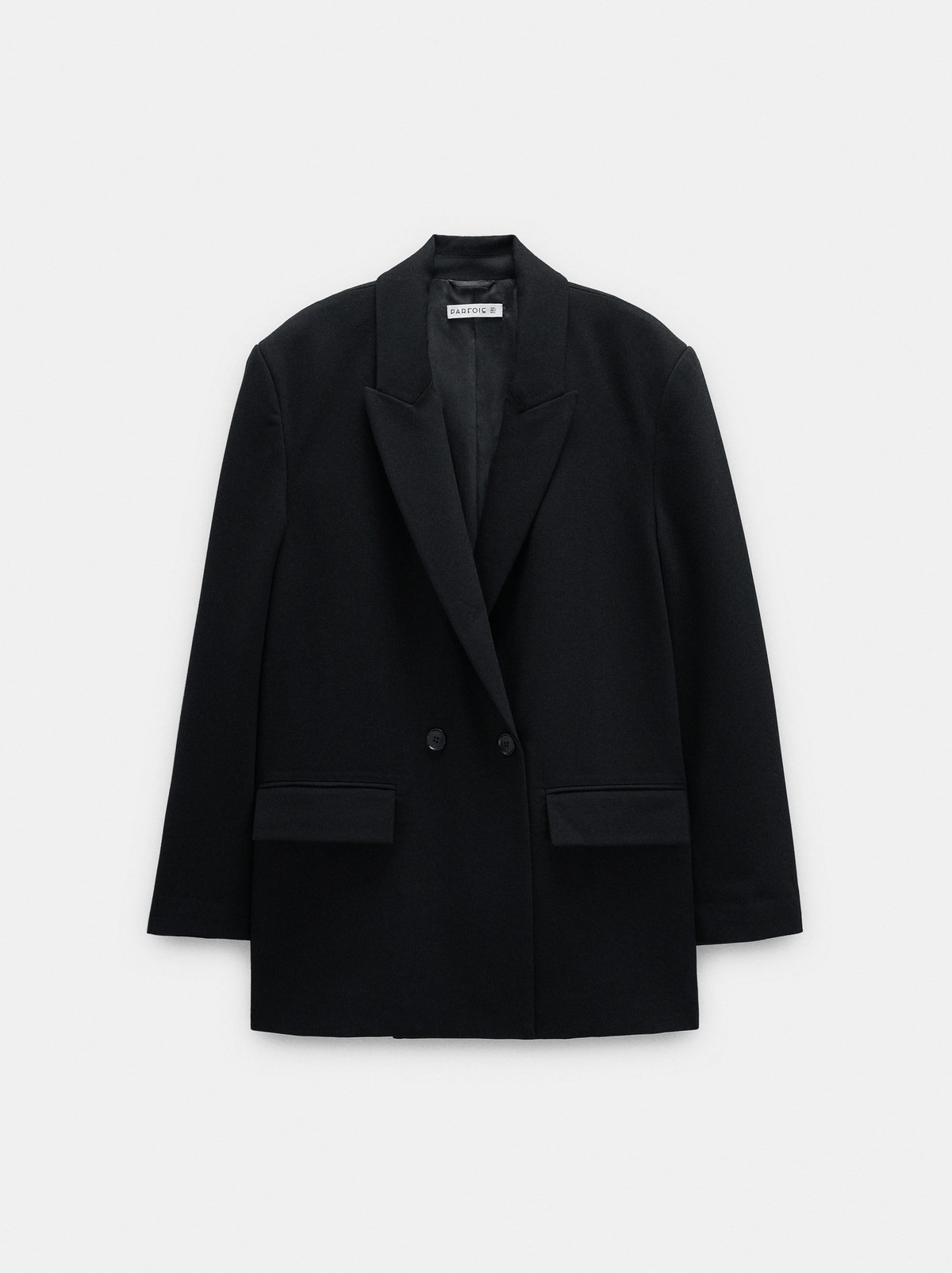 팔포이즈 오버사이즈 더블 블레이저 자켓 252203 BLACK