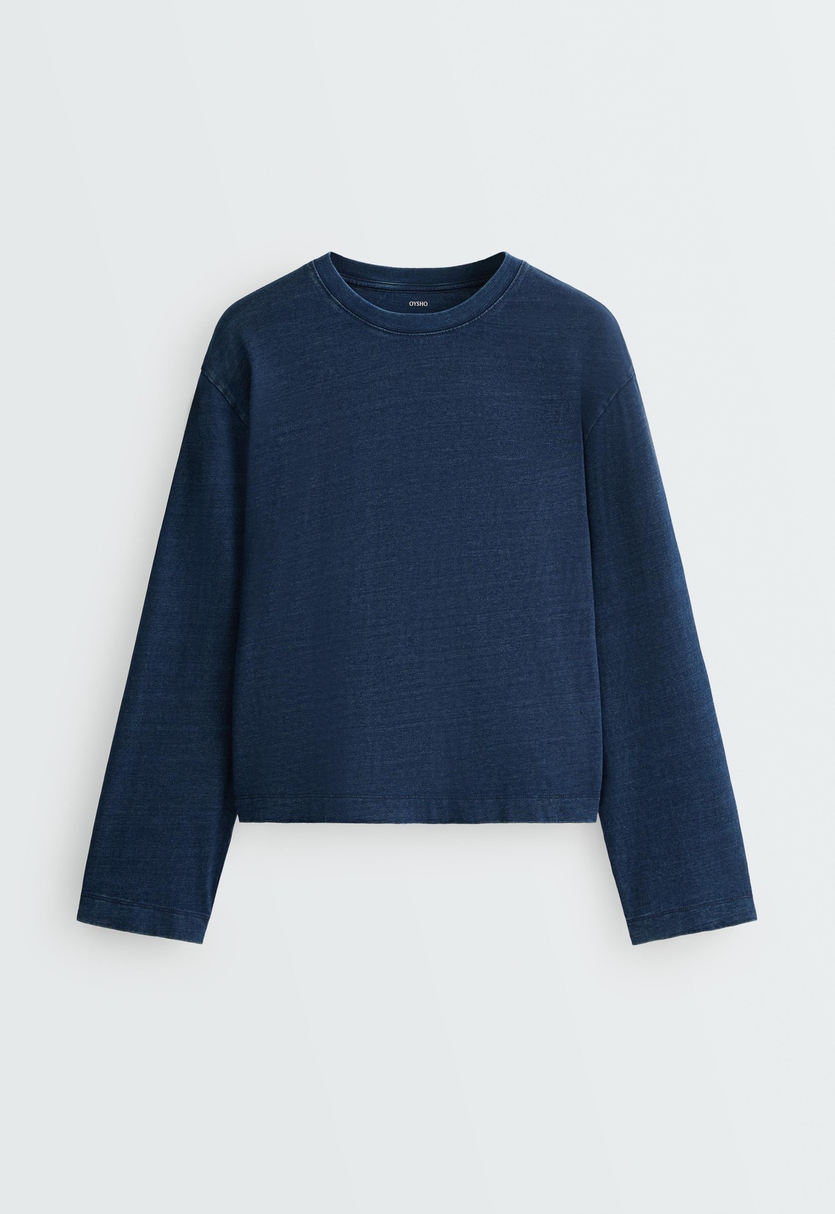 오이쇼 릴렉스핏 순면 데님 긴팔 티셔츠 6025/169/479 DARK BLUE