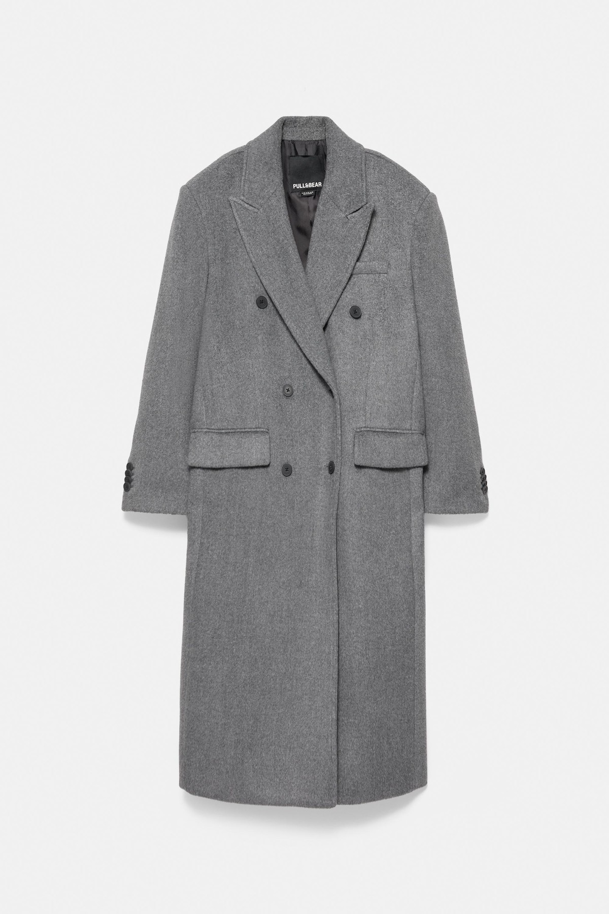 풀앤베어 더블브레스트 펠트 롱 코트 7755/361 ANTHRACITE GREY