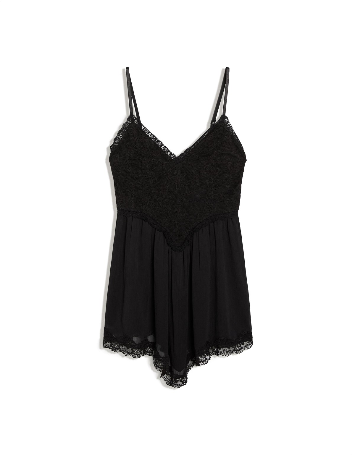 버쉬카 레이스 스트랩 미니 원피스 3220/274 BLACK