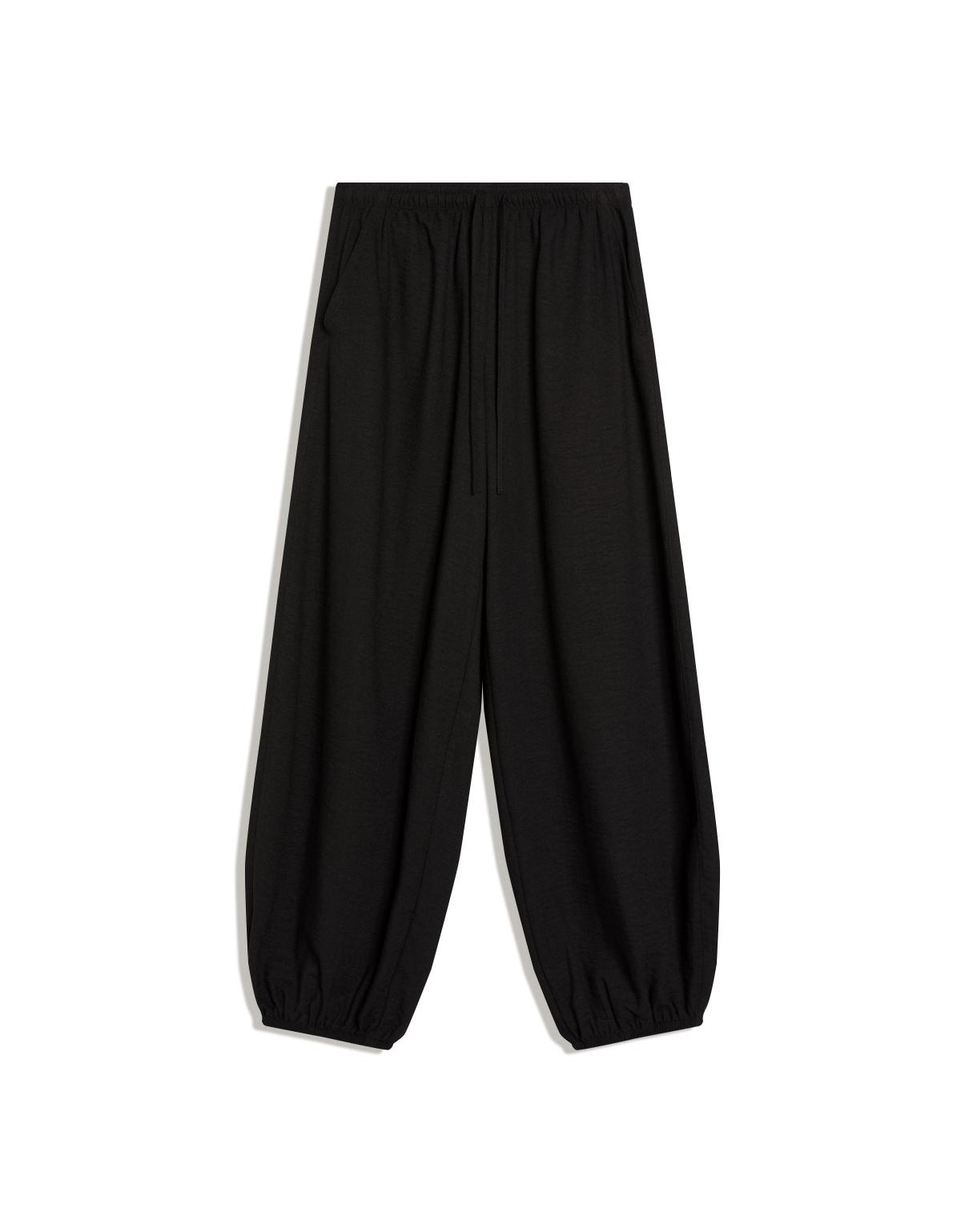 버쉬카 릴렉스핏 러스틱 사루엘 팬츠 0958/741 BLACK