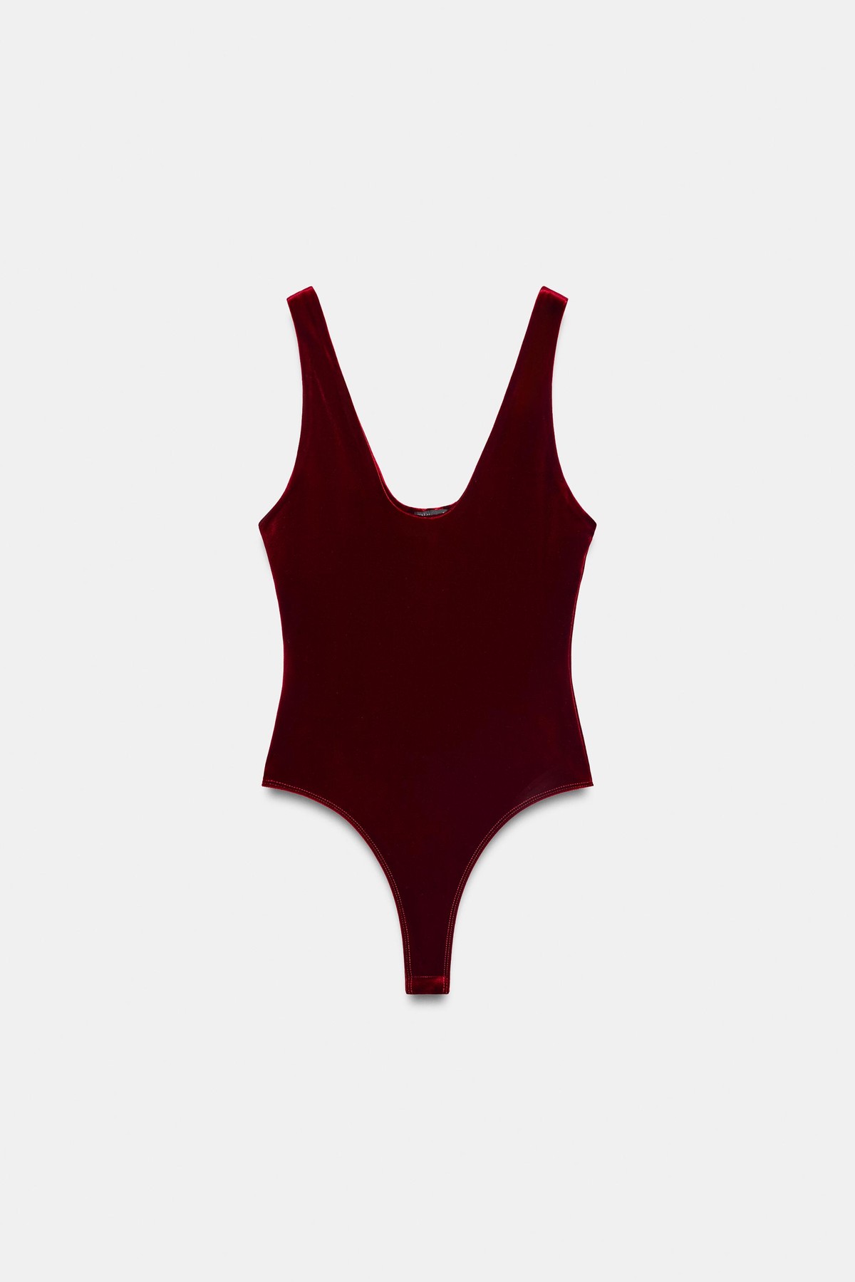 자라 벨벳 민소매 바디수트 5070/460/641 DARK RED