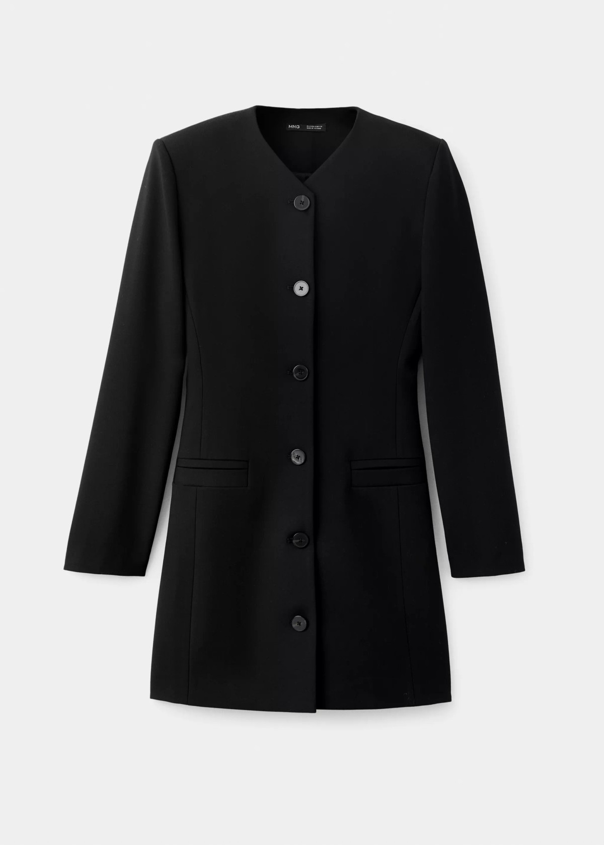 망고 블레이저 스타일 미니 원피스 37069130_99 NEGRO