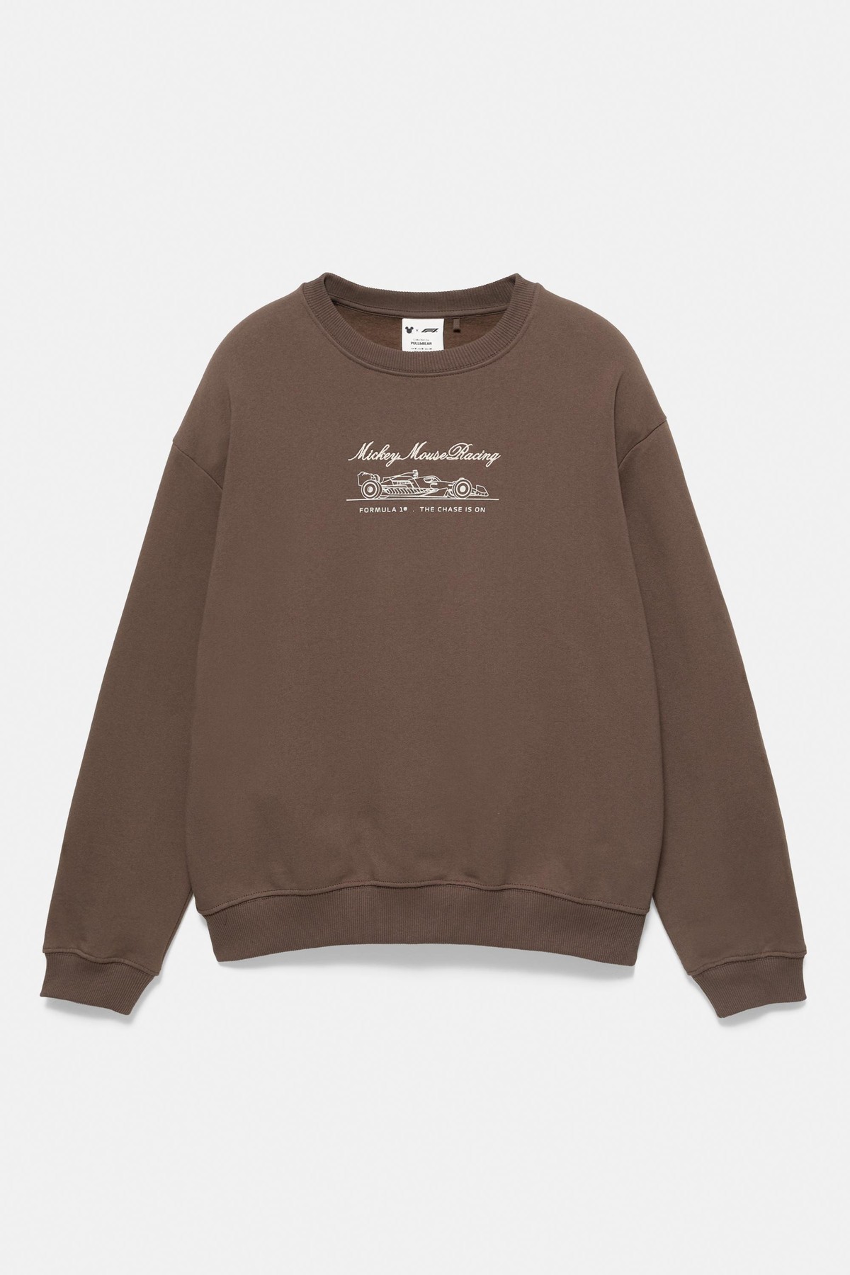 풀앤베어 디즈니 x F1 미키 오버사이즈 맨투맨 7551/544 BROWN