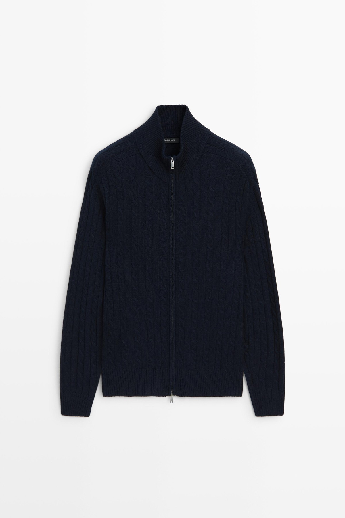 마시모두띠 울 혼방 집업 니트 가디건 1471/238 NAVY BLUE