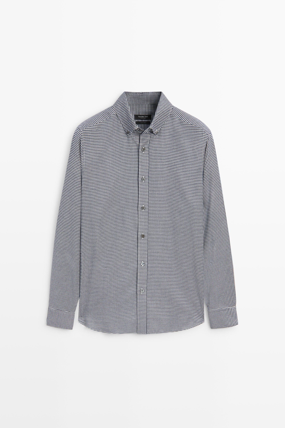 마시모두띠 레귤러핏 코튼 체크 긴팔 셔츠 2111/259 NAVY BLUE