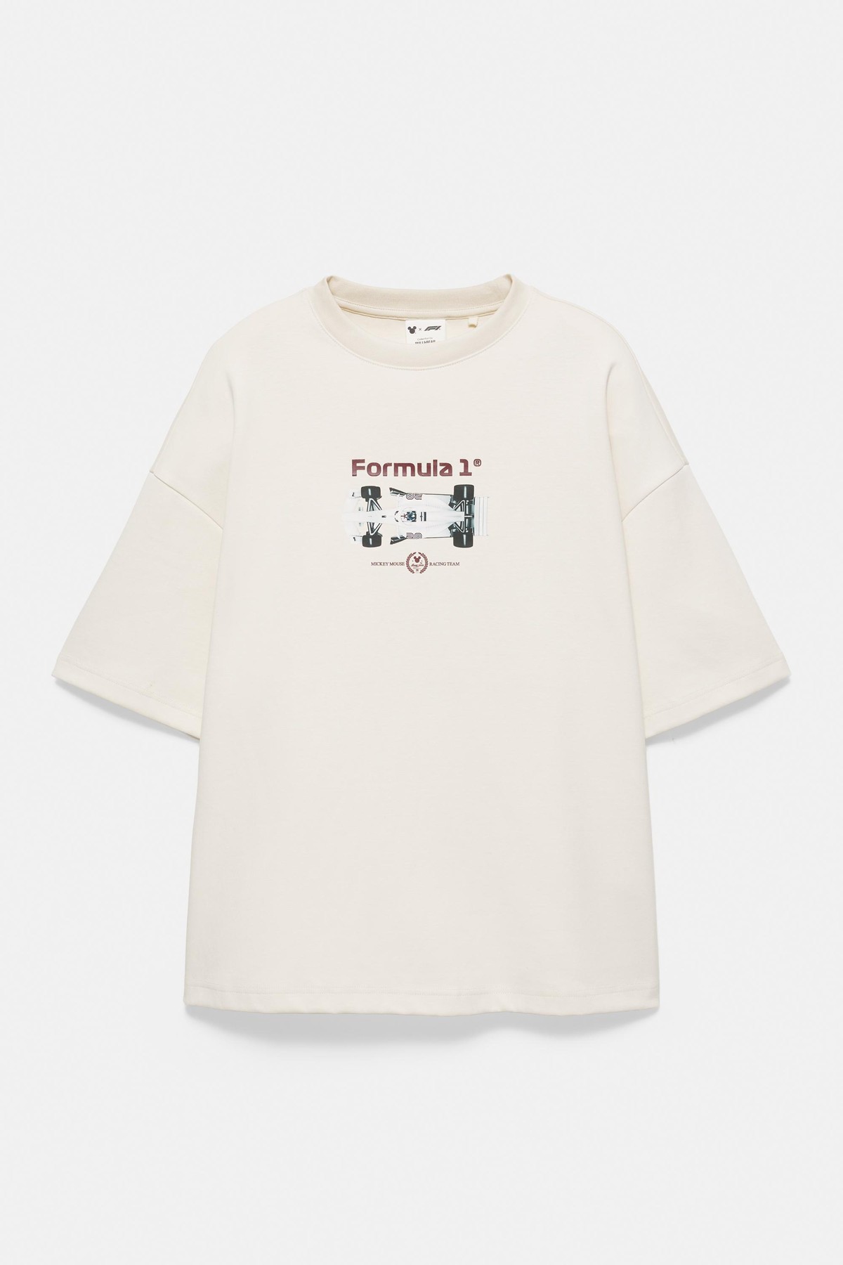 풀앤베어 디즈니 F1 릴렉스핏 반팔 티셔츠 7231/554 PALE ECRU