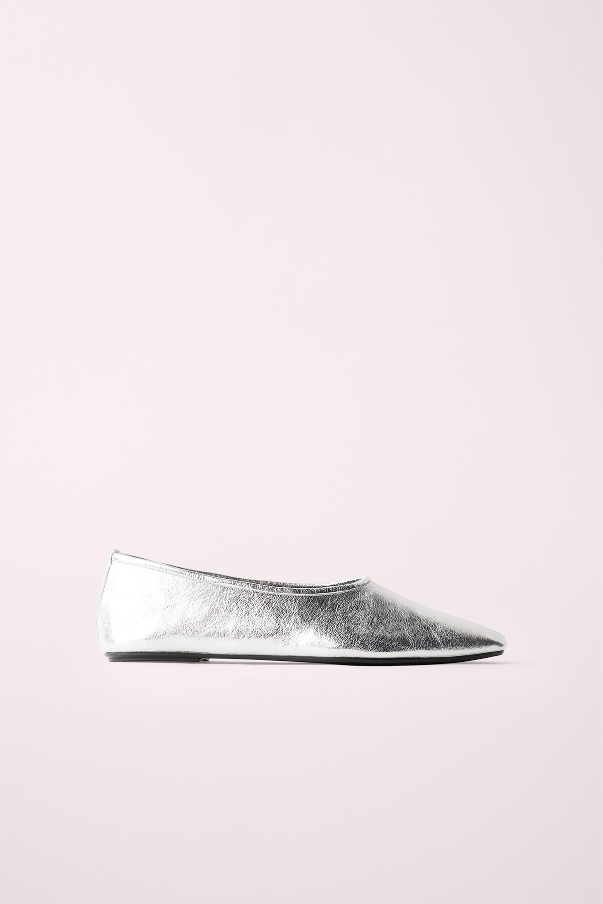 자라 카라멜런던 X 메탈릭 발레리나 슈즈 1523/810/909 SILVER