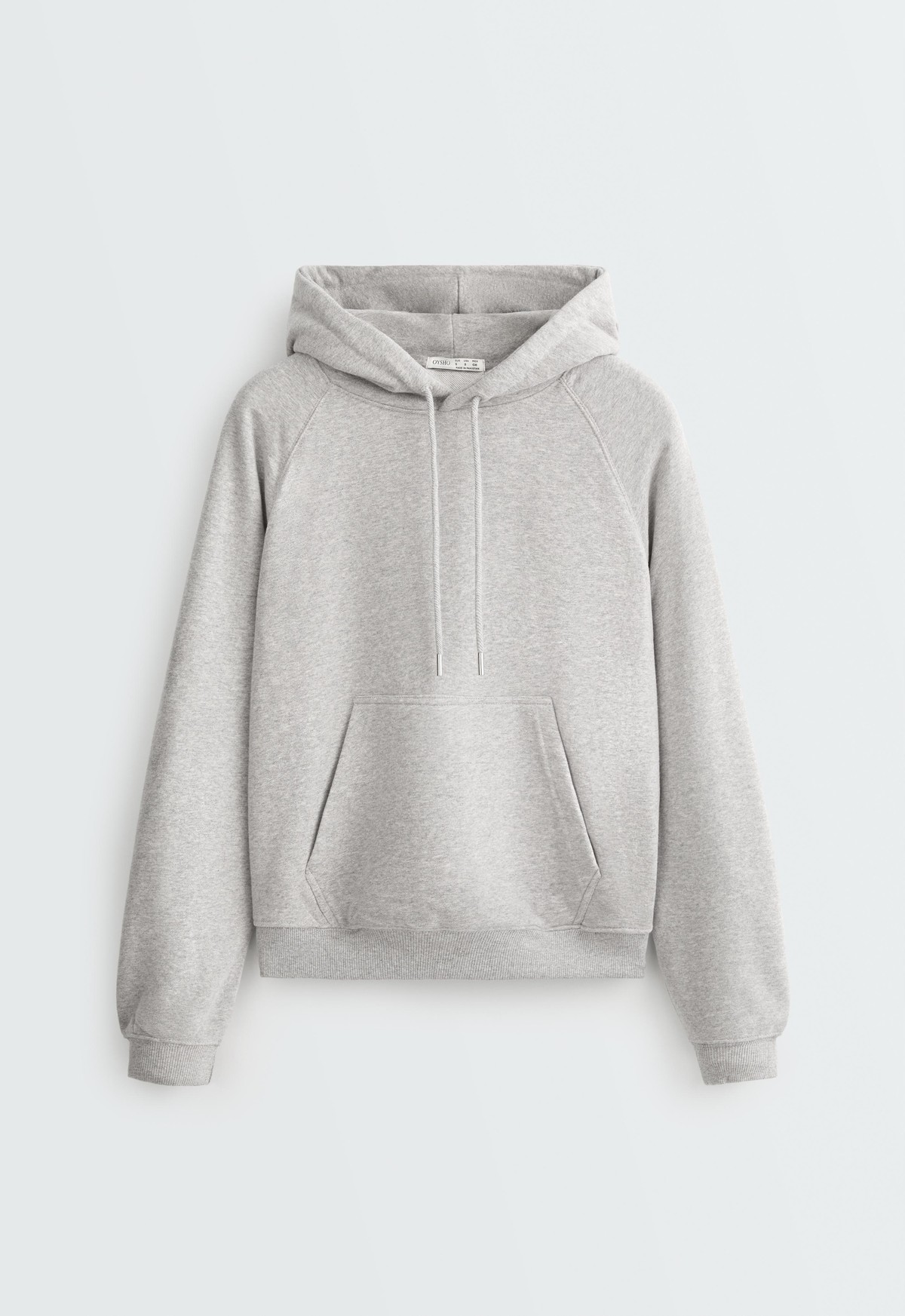 오이쇼 라글란 코튼 혼방 기모 후디 5529/916/814 MID-GREY MELANGE