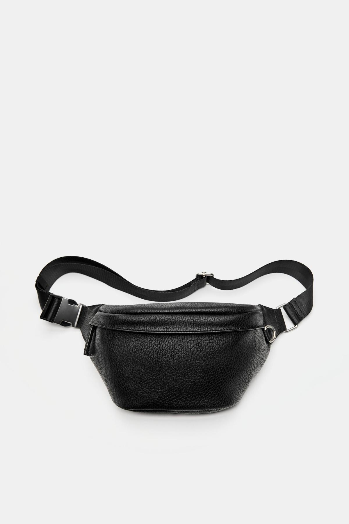 풀앤베어 캐주얼 텍스처 벨트백 5002/840 BLACK